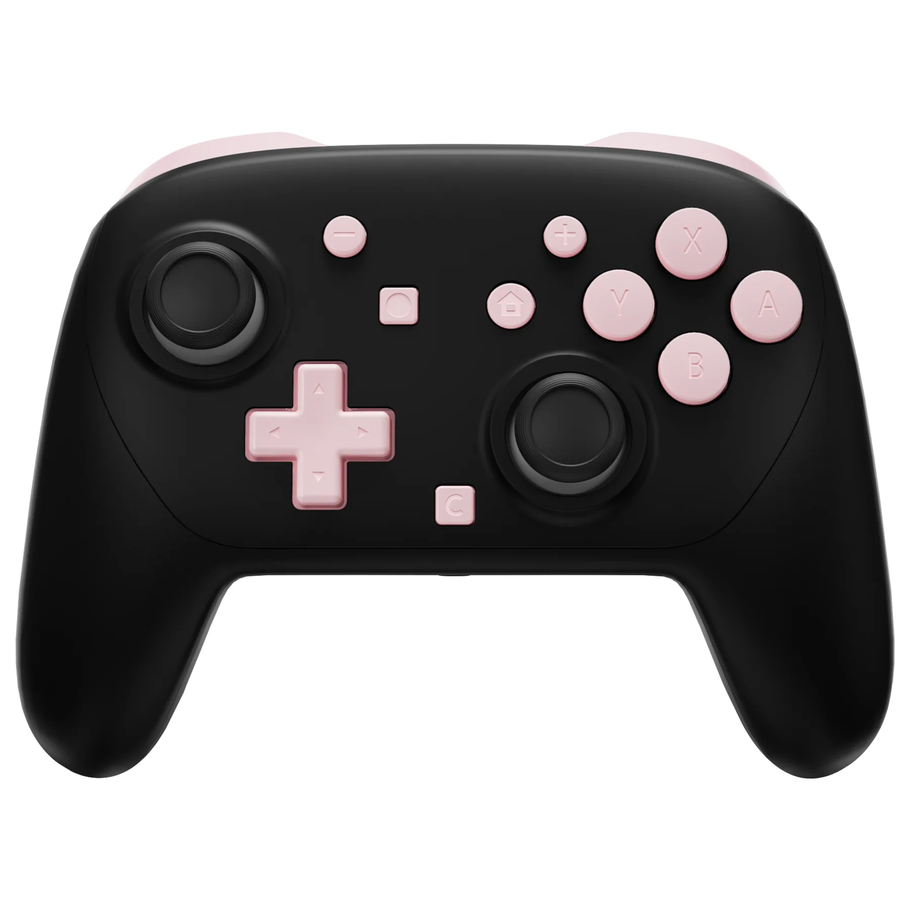 eXtremeRate DIY Replacement Full Set Buttons for Nintendo Switch 2 Pro Controller - Cherry Blossoms Pink - Image 5