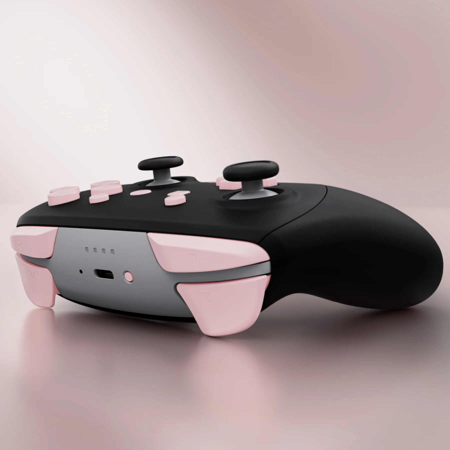 eXtremeRate DIY Replacement Full Set Buttons for Nintendo Switch 2 Pro Controller - Cherry Blossoms Pink - Image 8