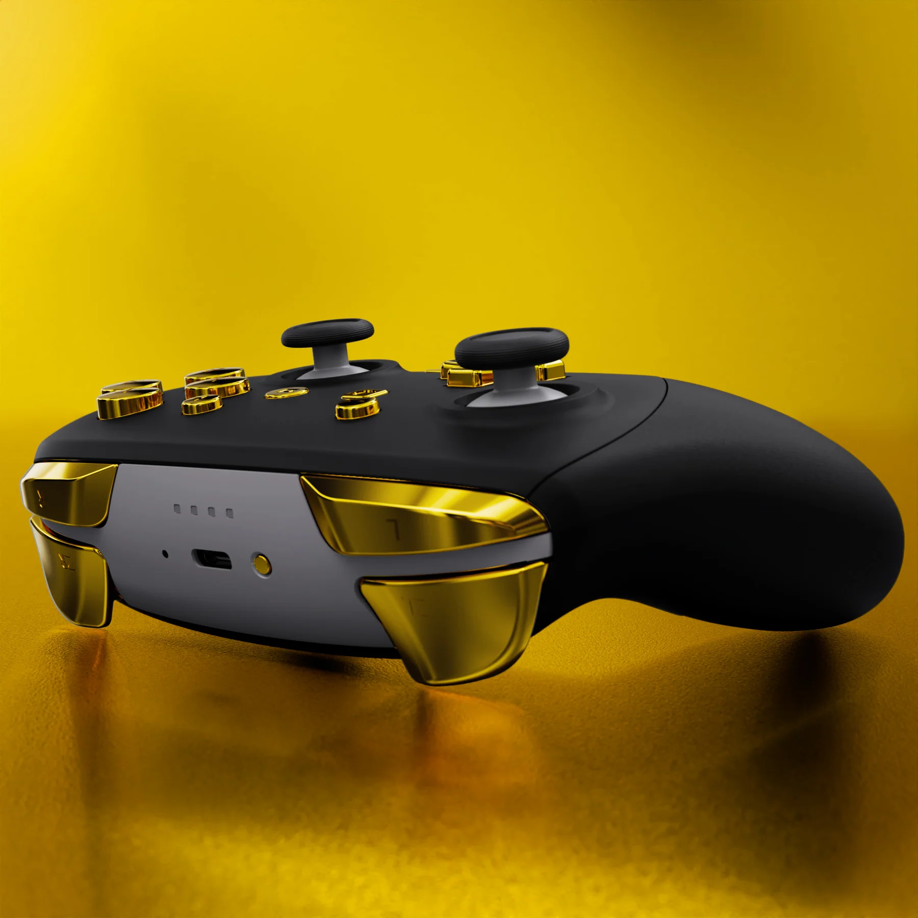 eXtremeRate DIY Replacement Full Set Buttons for Nintendo Switch 2 Pro Controller - Chrome Gold - Image 9