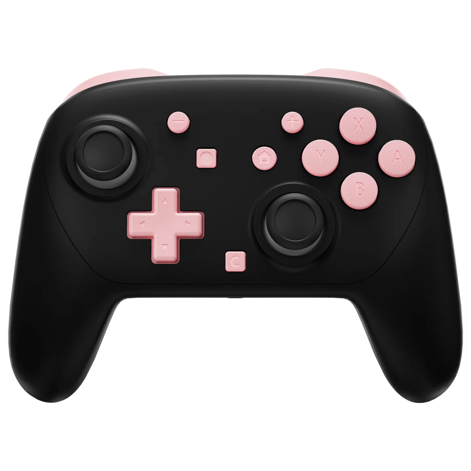 eXtremeRate DIY Replacement Full Set Buttons for Nintendo Switch 2 Pro Controller - Puffy Pink - Image 5