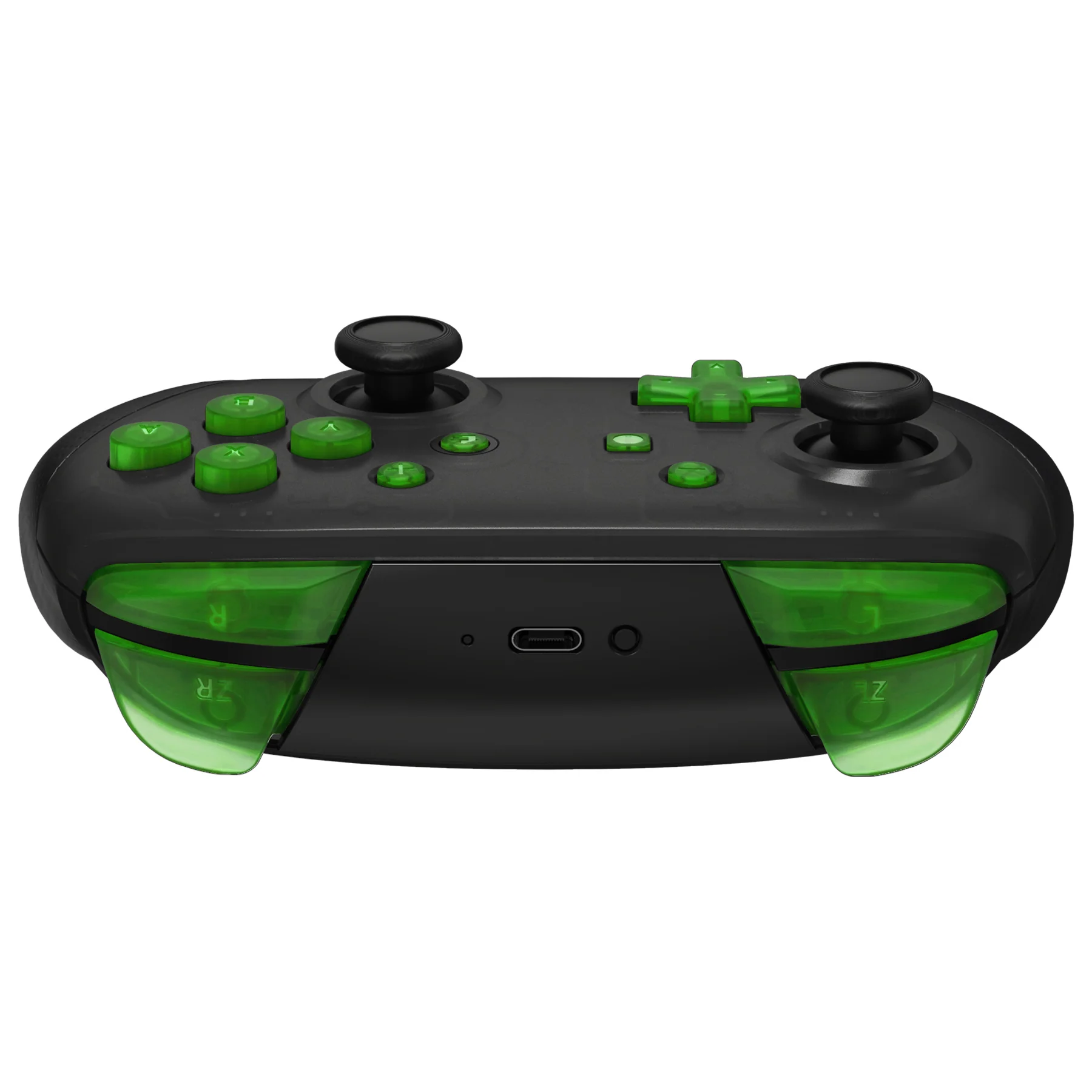 eXtremeRate DIY Replacement Full Set Buttons for Nintendo Switch Pro Controller - Clear Green - Image 7
