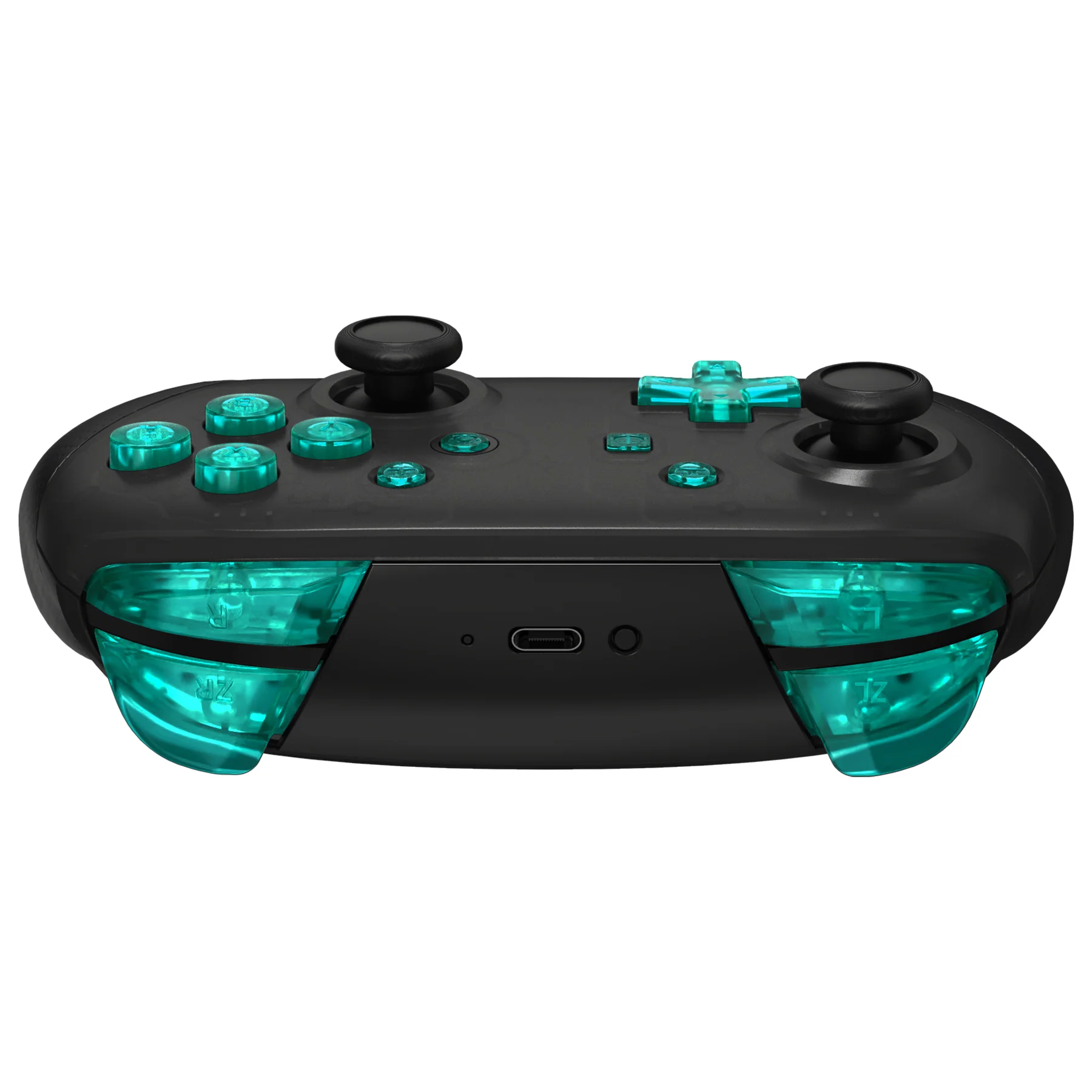 eXtremeRate DIY Replacement Full Set Buttons for Nintendo Switch Pro Controller - Crystal Emerald Green - Image 8