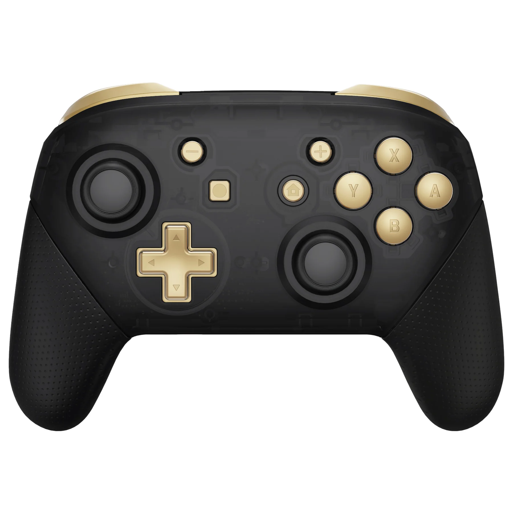 eXtremeRate DIY Replacement Full Set Buttons for Nintendo Switch Pro Controller - Metallic Champagne Gold - Image 3