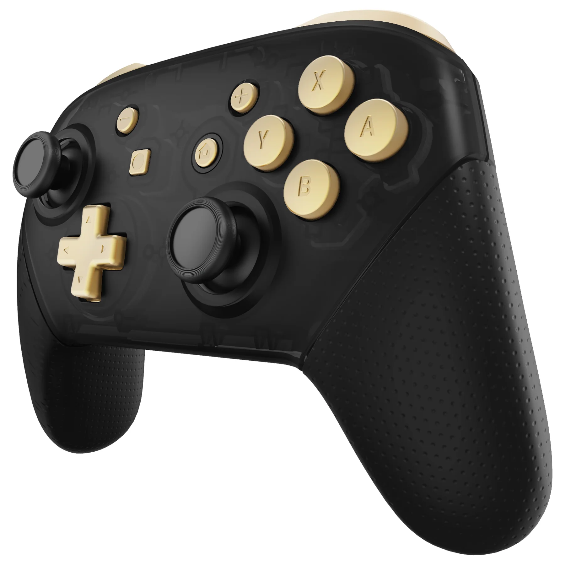 eXtremeRate DIY Replacement Full Set Buttons for Nintendo Switch Pro Controller - Metallic Champagne Gold - Image 4