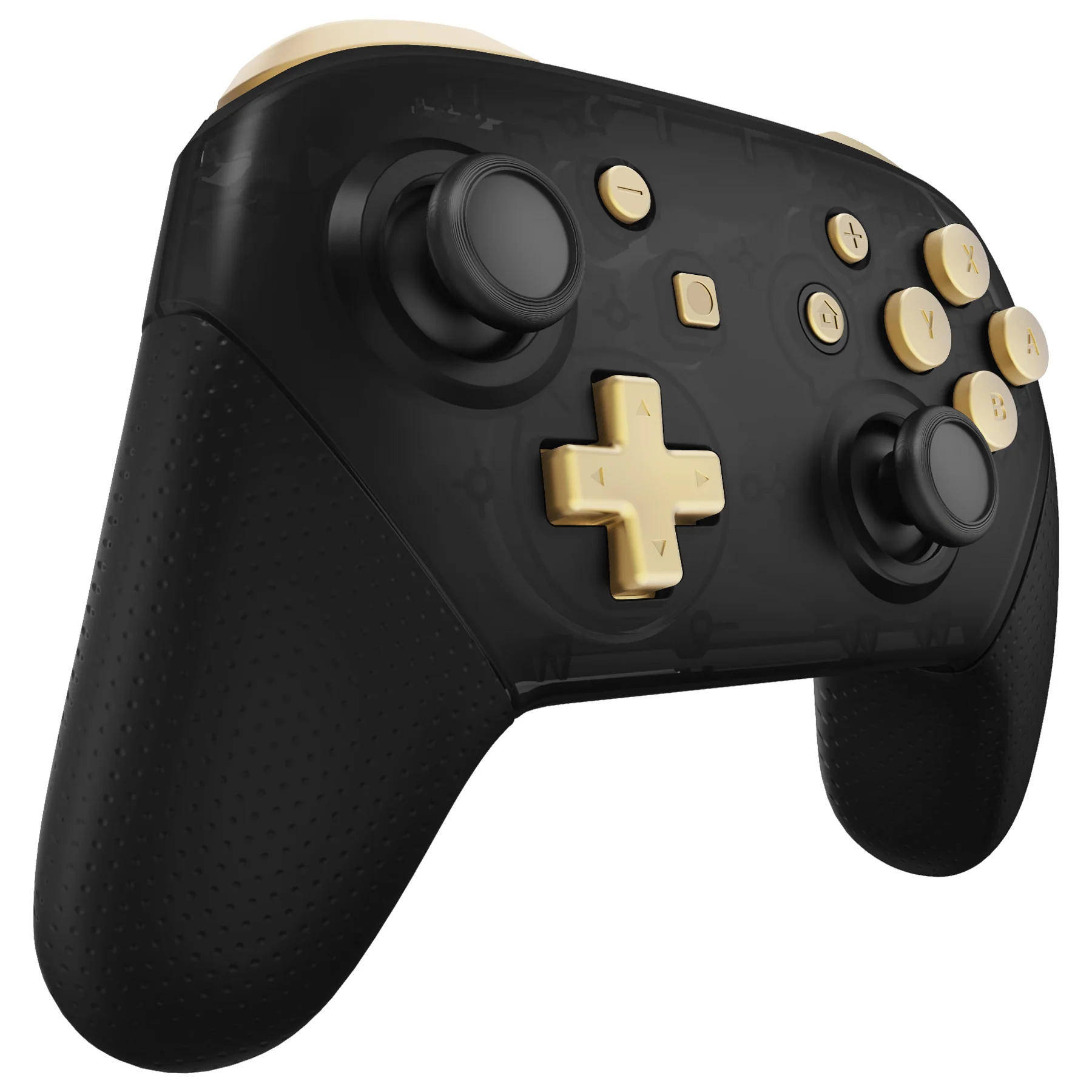 eXtremeRate DIY Replacement Full Set Buttons for Nintendo Switch Pro Controller - Metallic Champagne Gold - Image 5