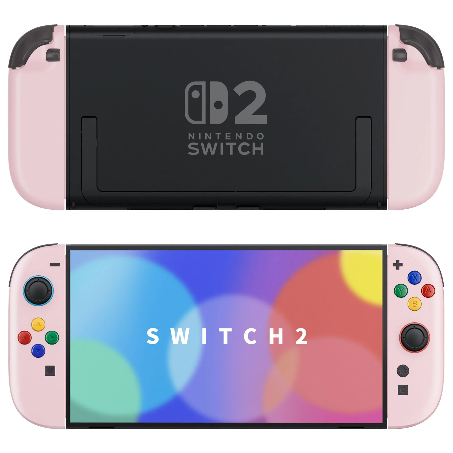 eXtremeRate DIY Replacement Full Set Shell Case with Buttons for Joycon 2 of Nintendo Switch 2 - Deluxe Version - Cherry Blossoms Pink - Image 4