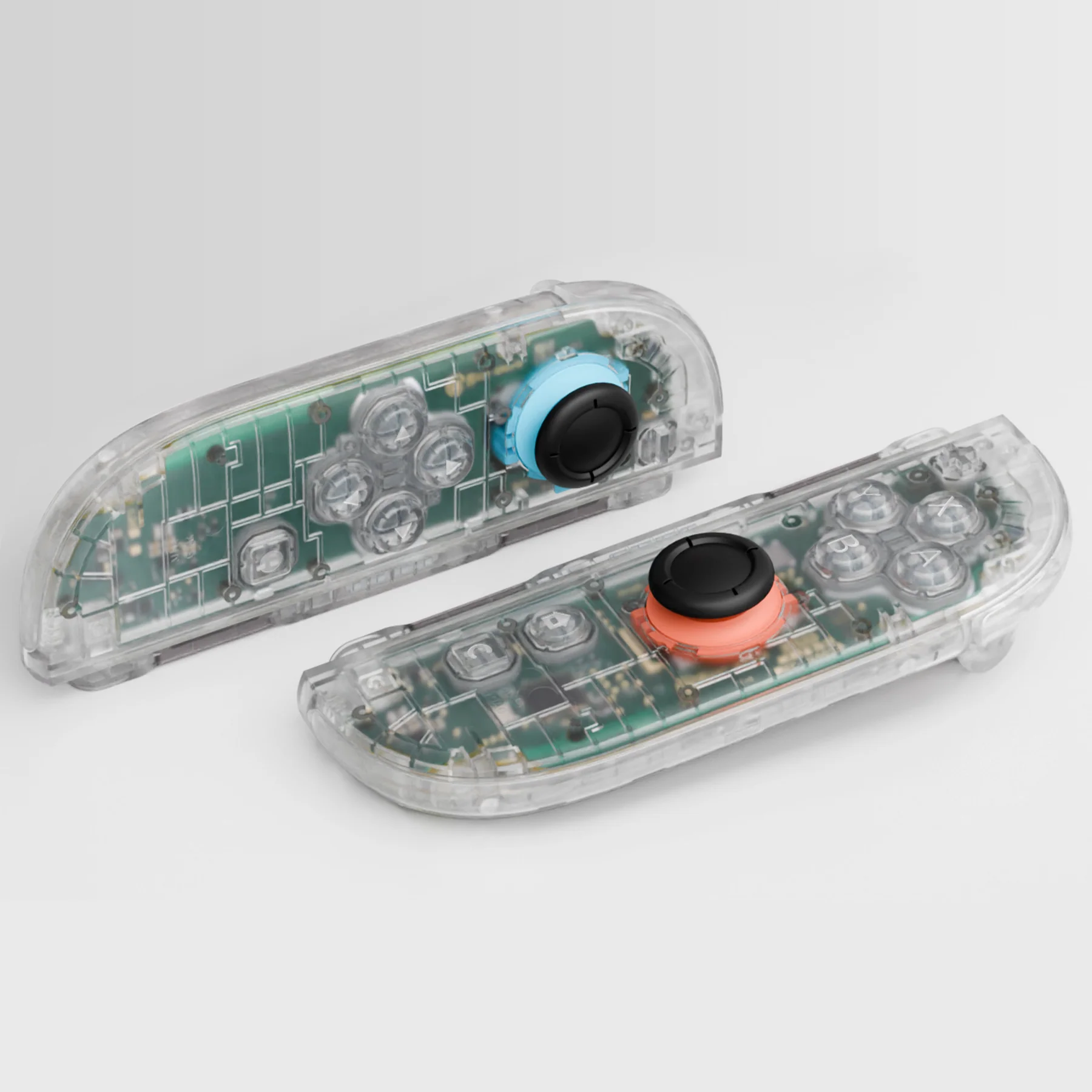 eXtremeRate DIY Replacement Full Set Shell Case with Buttons for Joycon 2 of Nintendo Switch 2 - Deluxe Version - Clear - Image 9