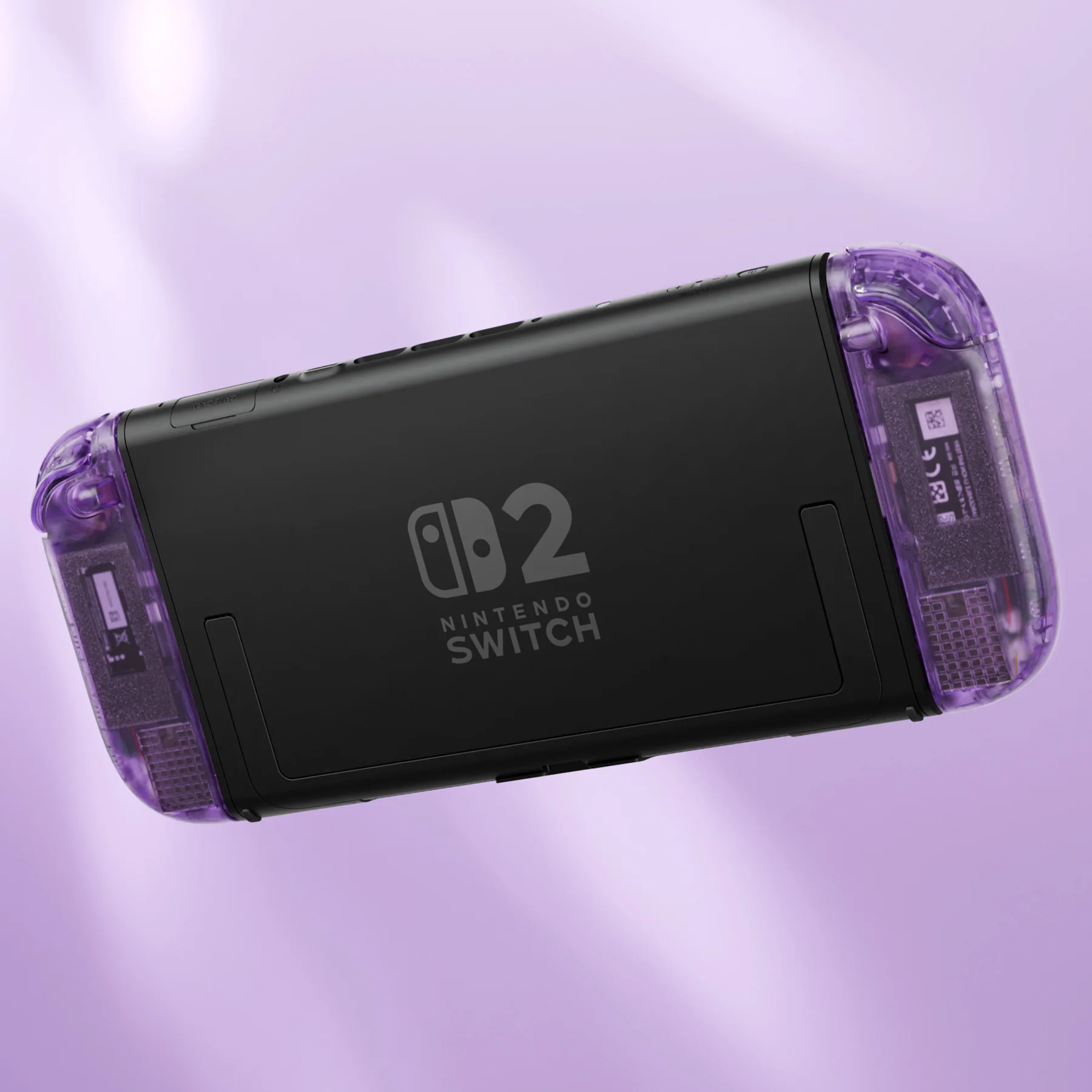 eXtremeRate DIY Replacement Full Set Shell Case with Buttons for Joycon 2 of Nintendo Switch 2 - Deluxe Version - Clear Atomic Purple - Image 11