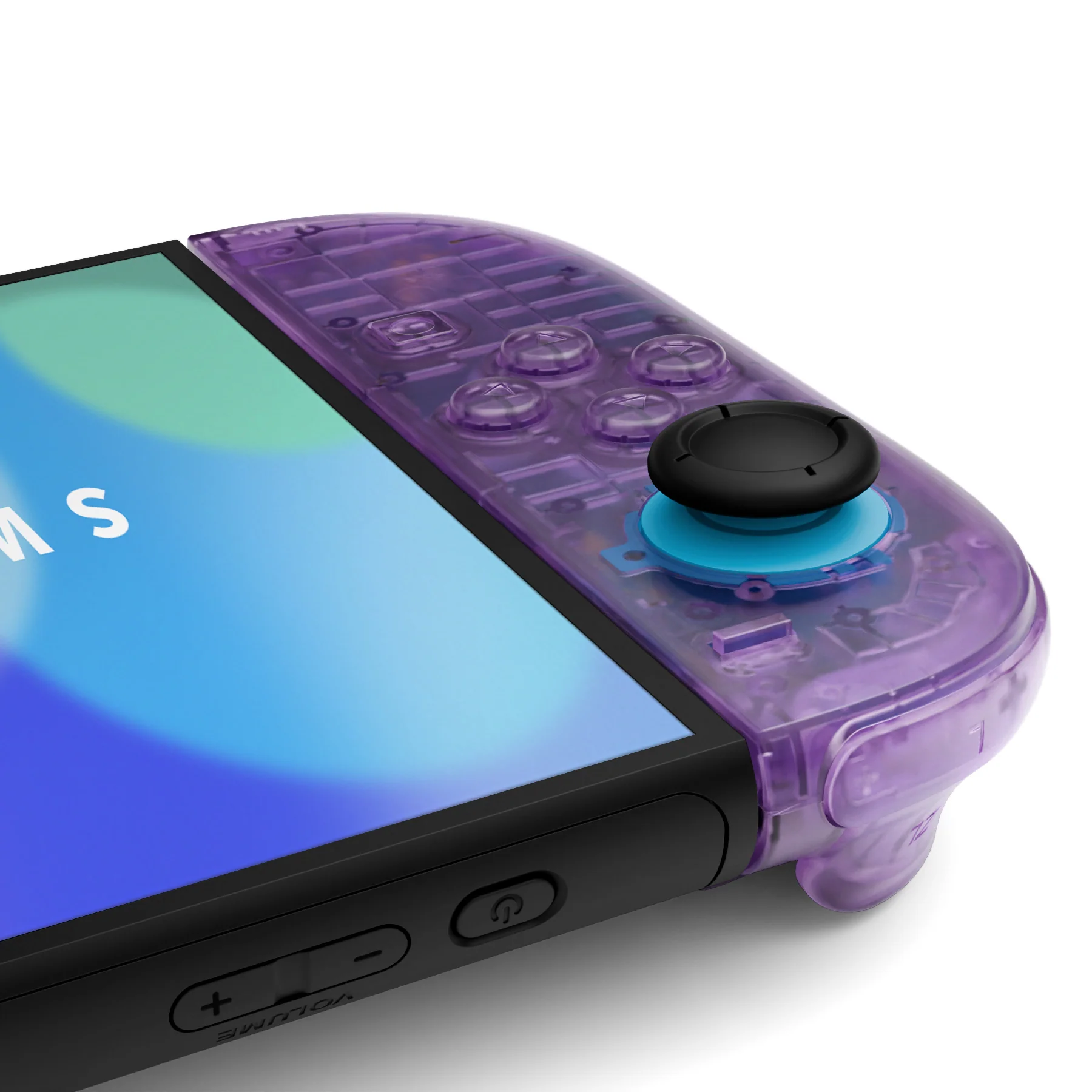 eXtremeRate DIY Replacement Full Set Shell Case with Buttons for Joycon 2 of Nintendo Switch 2 - Deluxe Version - Clear Atomic Purple - Image 7