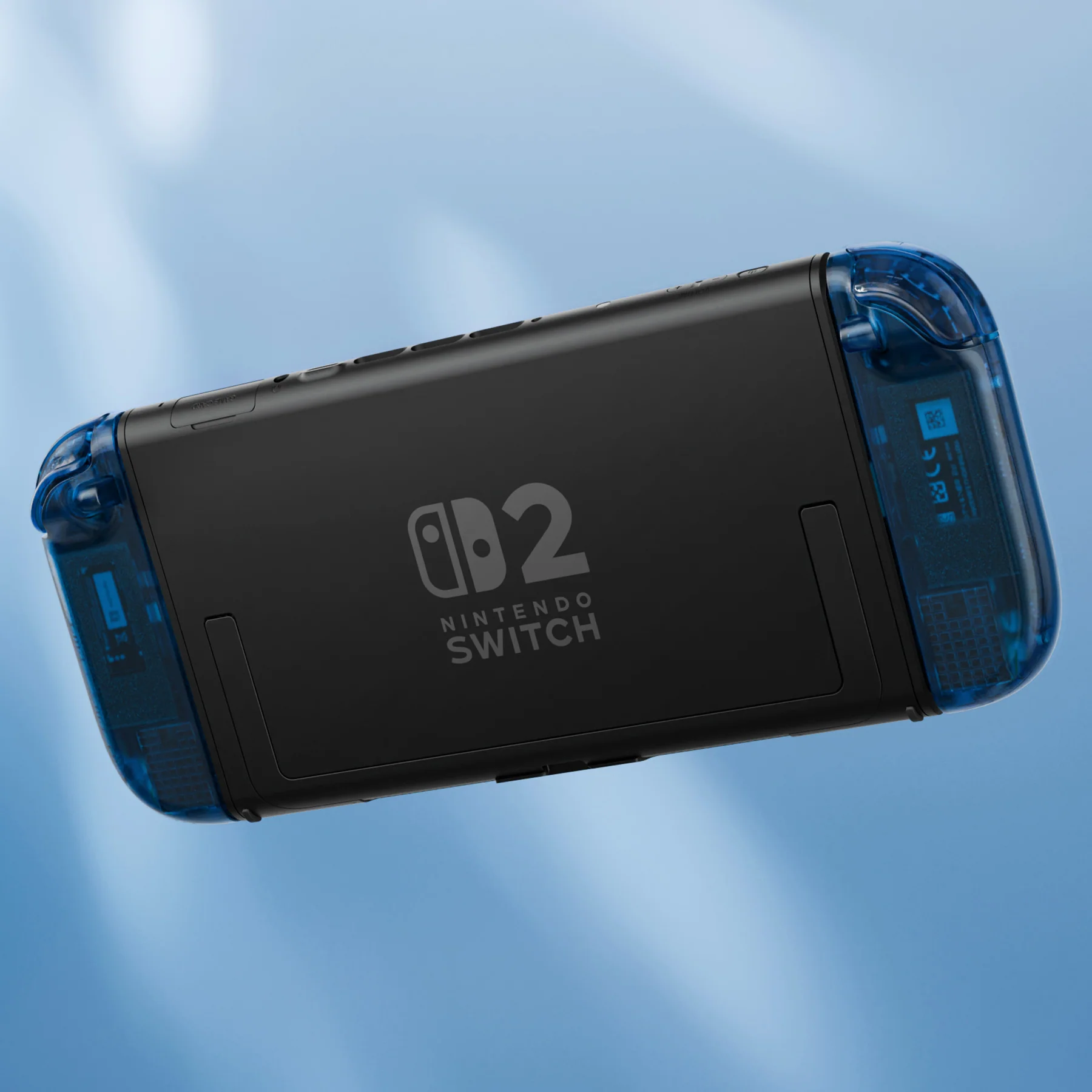 eXtremeRate DIY Replacement Full Set Shell Case with Buttons for Joycon 2 of Nintendo Switch 2 - Deluxe Version - Clear Blue - Image 11