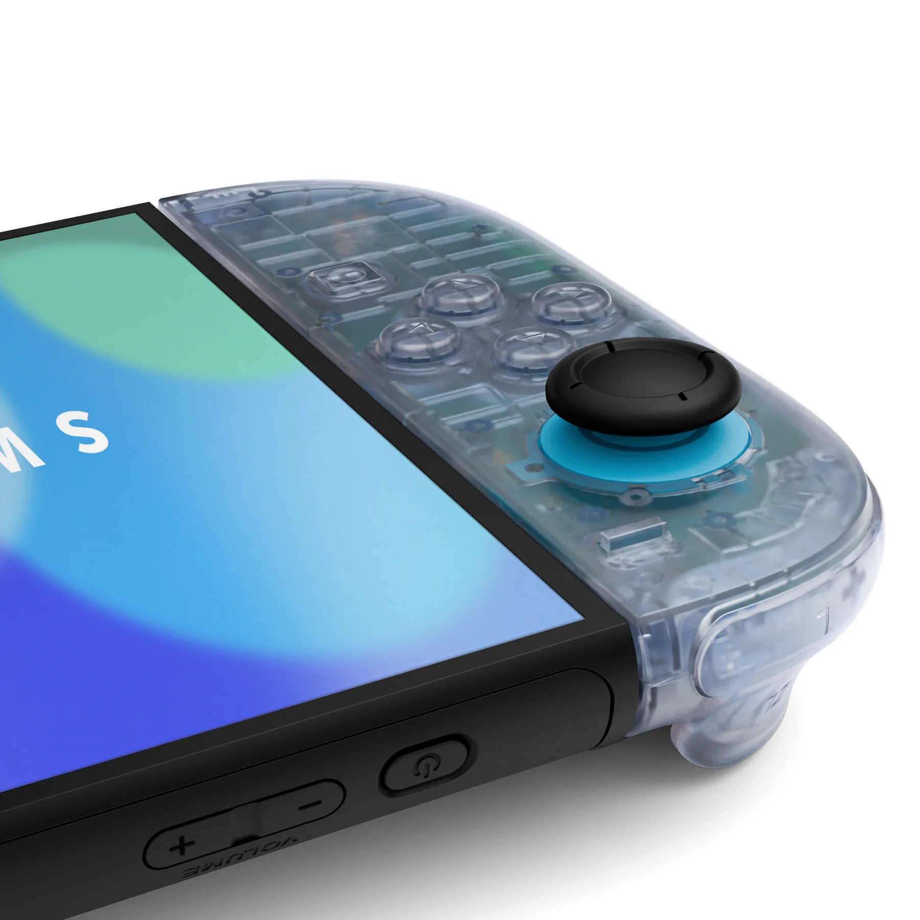 eXtremeRate DIY Replacement Full Set Shell Case with Buttons for Joycon 2 of Nintendo Switch 2 - Deluxe Version - Clear Glacier Blue - Image 7