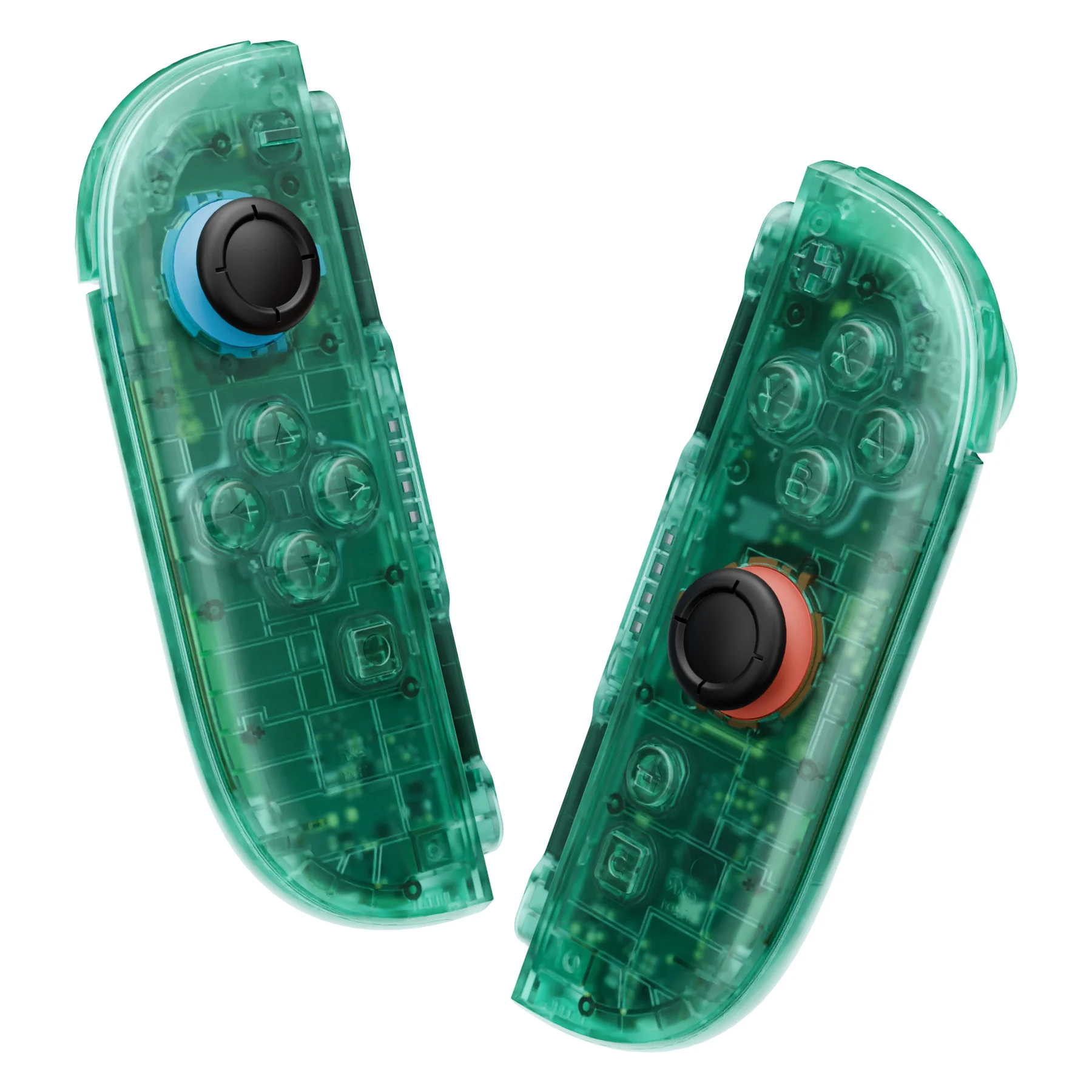 eXtremeRate DIY Replacement Full Set Shell Case with Buttons for Joycon 2 of Nintendo Switch 2 - Deluxe Version - Emerald Green - Image 5