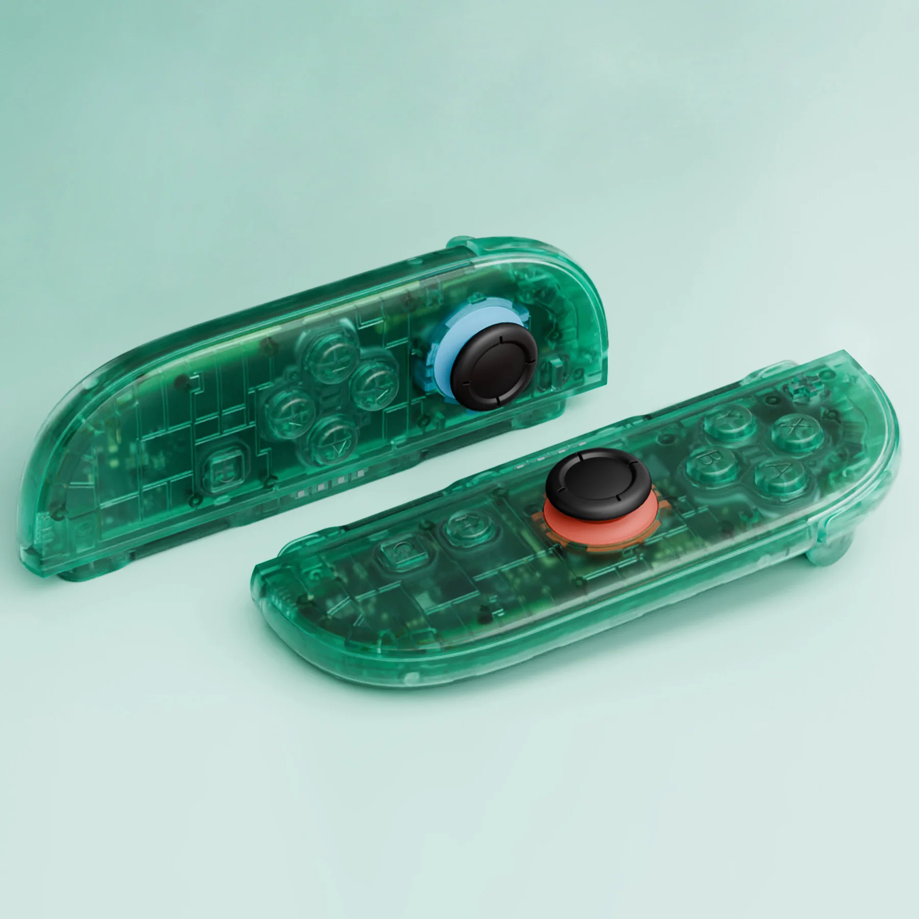 eXtremeRate DIY Replacement Full Set Shell Case with Buttons for Joycon 2 of Nintendo Switch 2 - Deluxe Version - Emerald Green - Image 9
