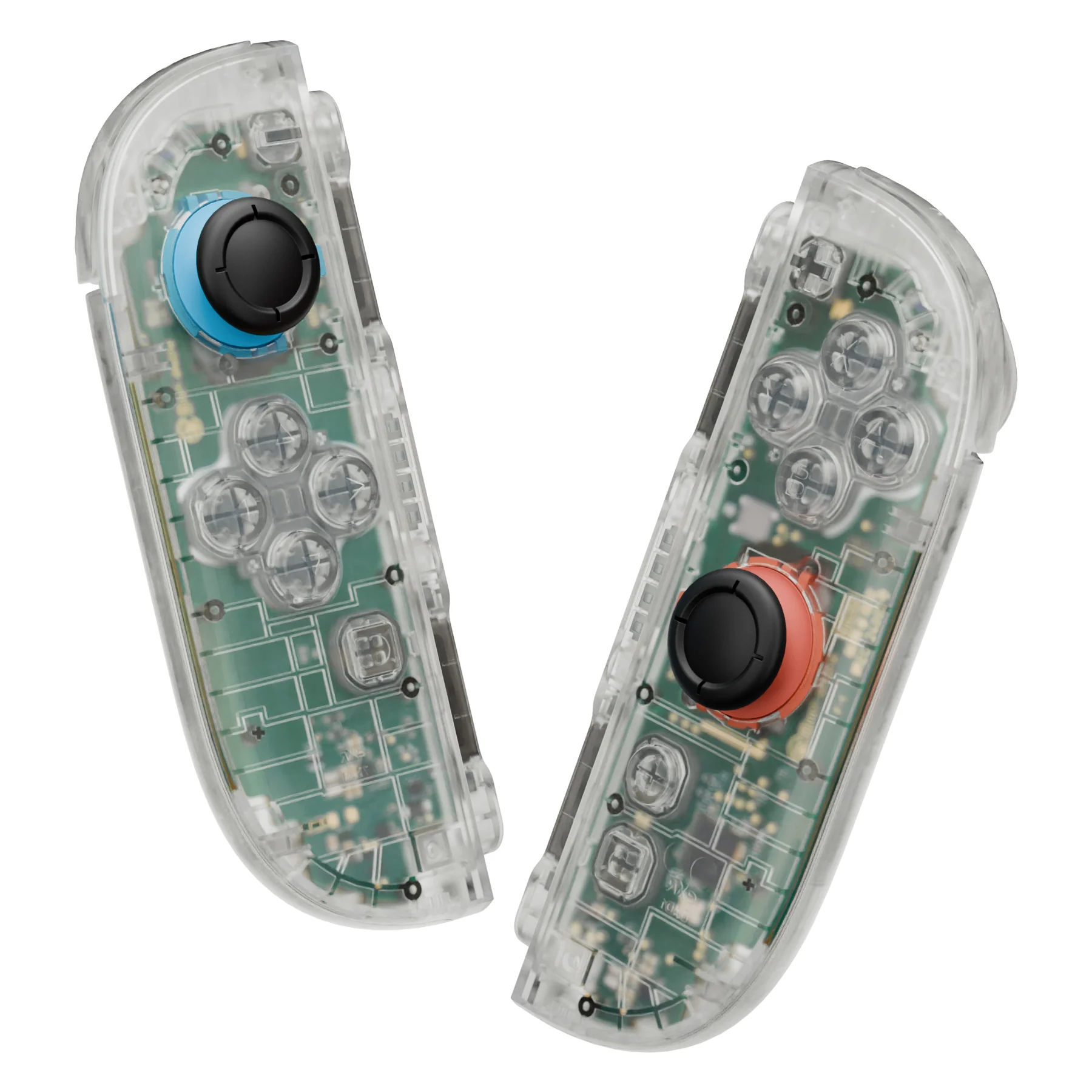 eXtremeRate DIY Replacement Full Set Shell Case with Buttons for Joycon 2 of Nintendo Switch 2 - Deluxe Version - Glow in Dark - Green - Image 6