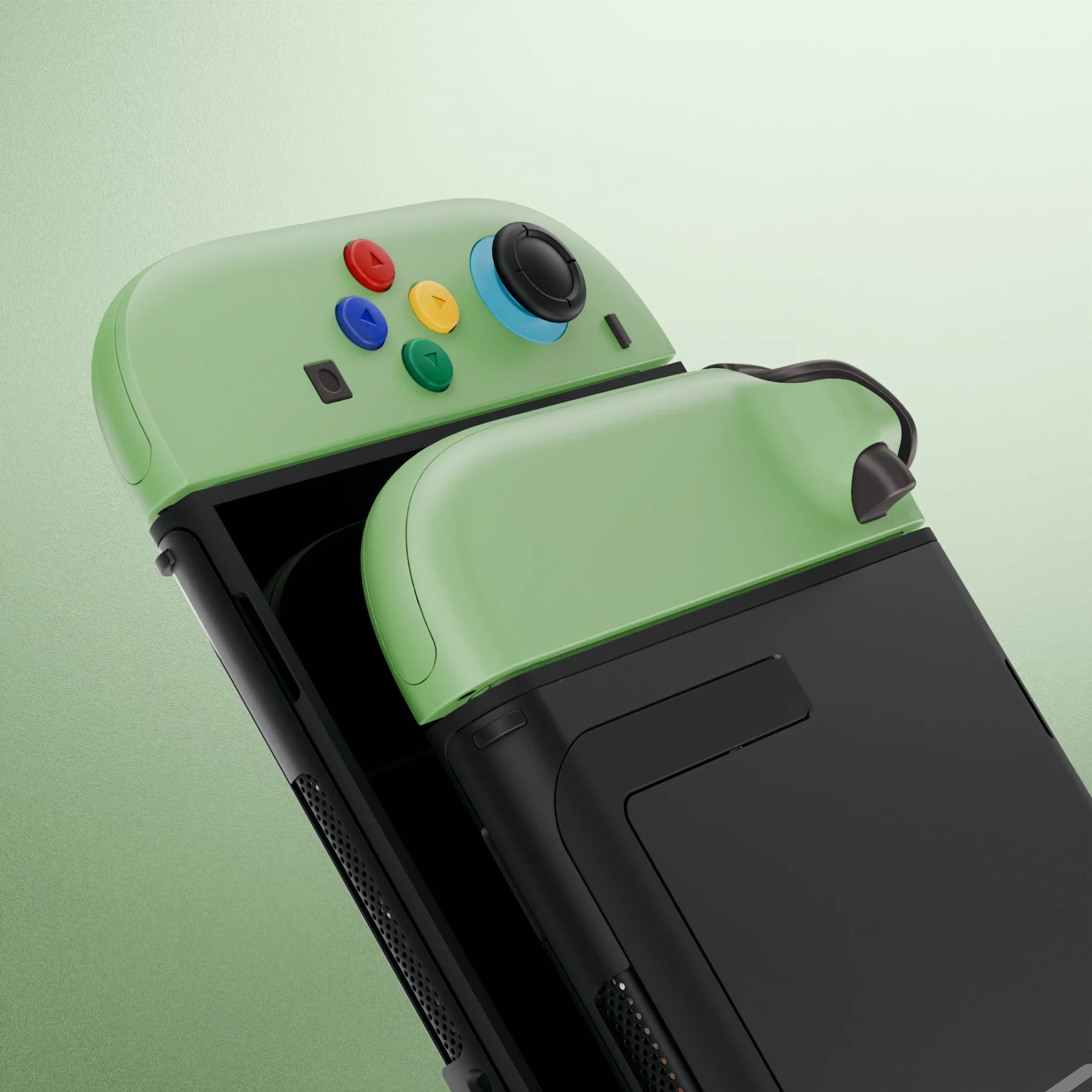 eXtremeRate DIY Replacement Full Set Shell Case with Buttons for Joycon 2 of Nintendo Switch 2 - Deluxe Version - Matcha Green - Image 10