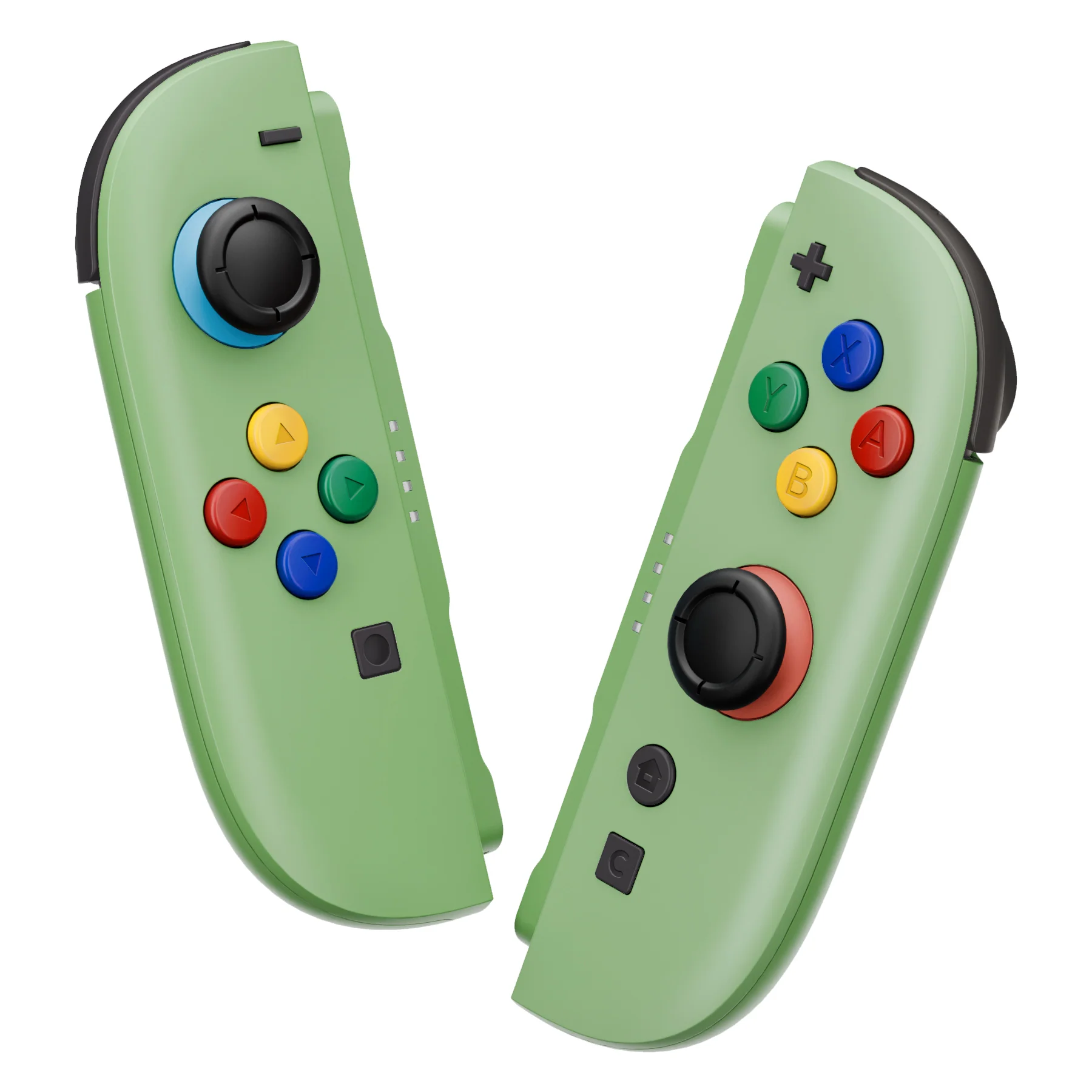 eXtremeRate DIY Replacement Full Set Shell Case with Buttons for Joycon 2 of Nintendo Switch 2 - Deluxe Version - Matcha Green - Image 5