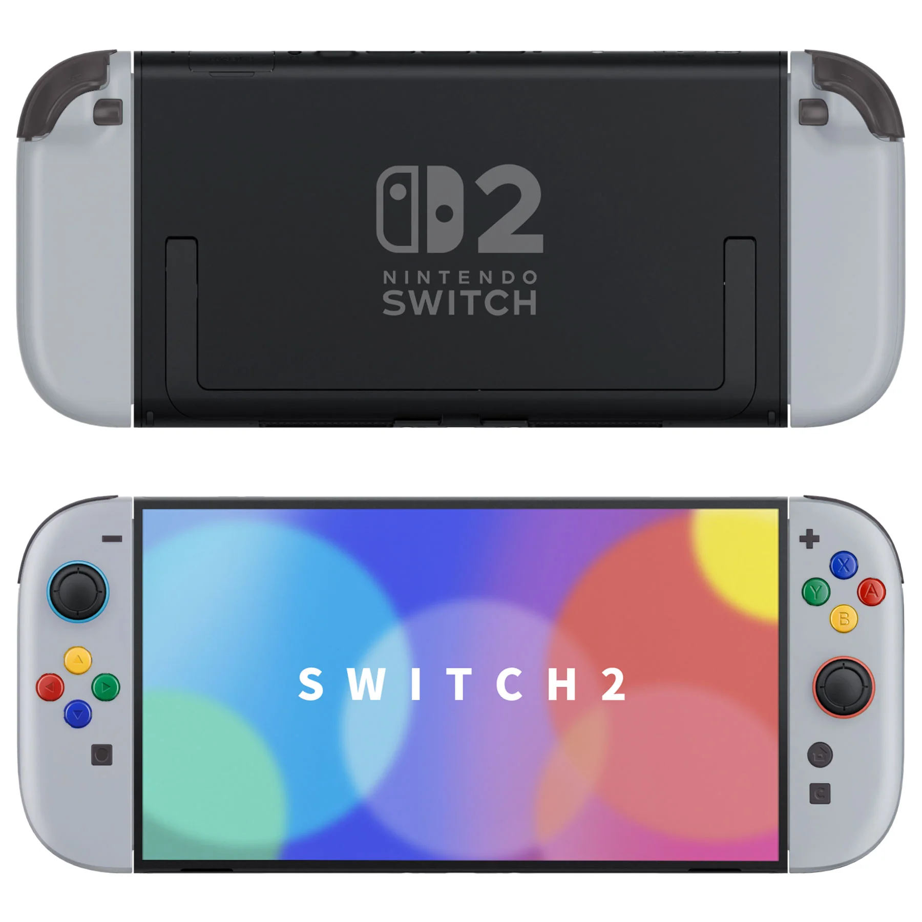 eXtremeRate DIY Replacement Full Set Shell Case with Buttons for Joycon 2 of Nintendo Switch 2 - Deluxe Version - New Hope Gray - Image 4