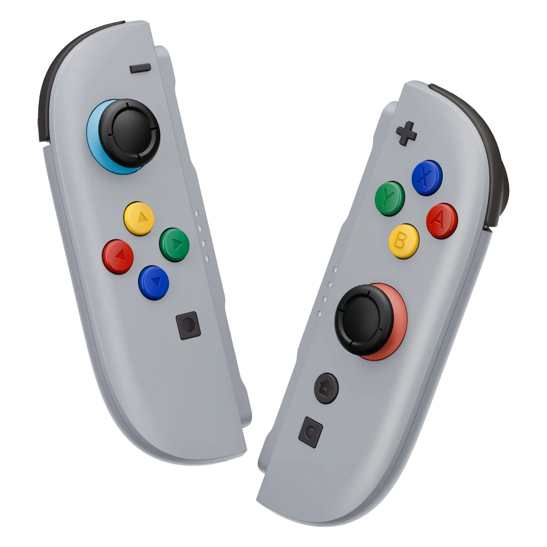 eXtremeRate DIY Replacement Full Set Shell Case with Buttons for Joycon 2 of Nintendo Switch 2 - Deluxe Version - New Hope Gray - Image 5