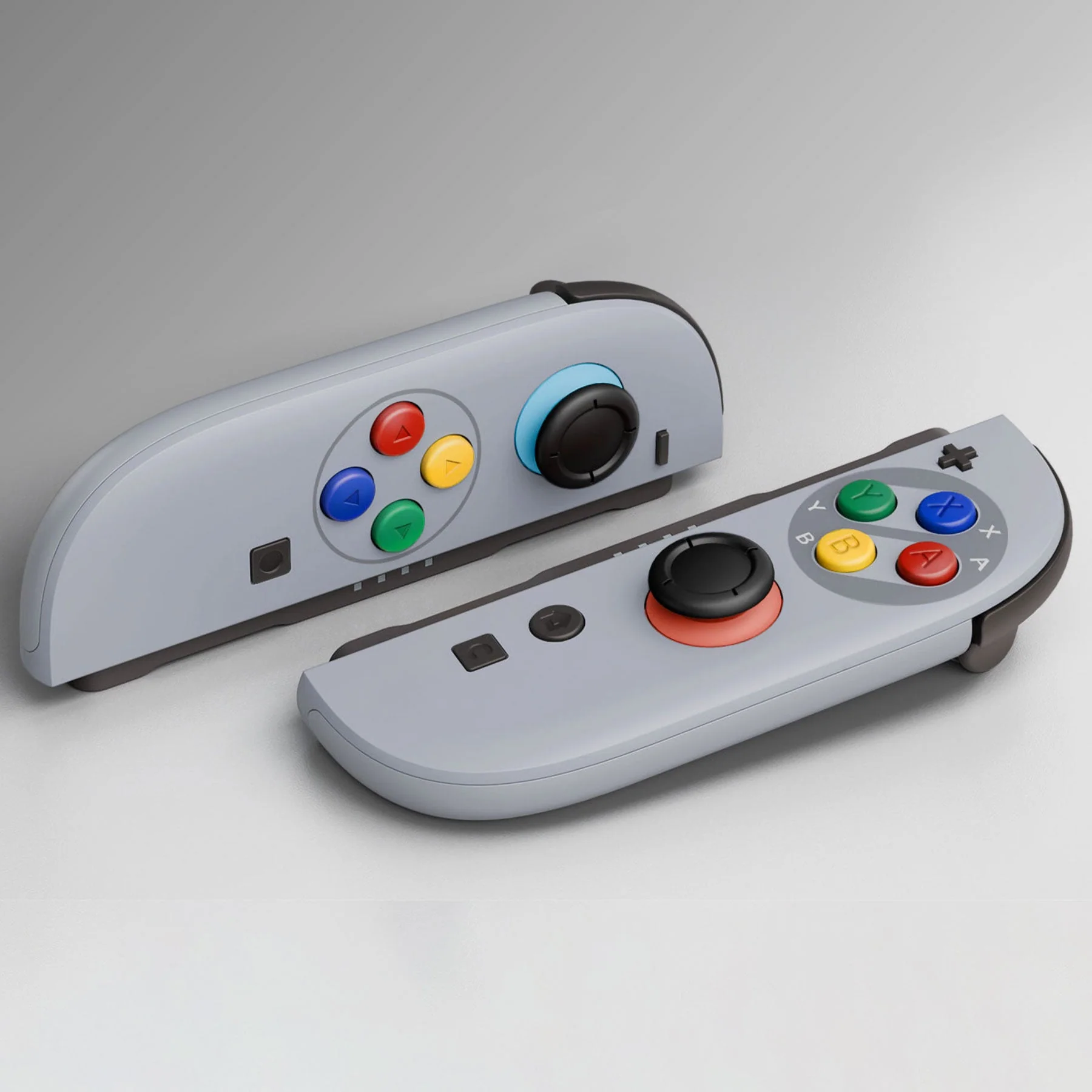 eXtremeRate DIY Replacement Full Set Shell Case with Buttons for Joycon 2 of Nintendo Switch 2 - Deluxe Version - SFC SNES Classic EU Style - Image 8