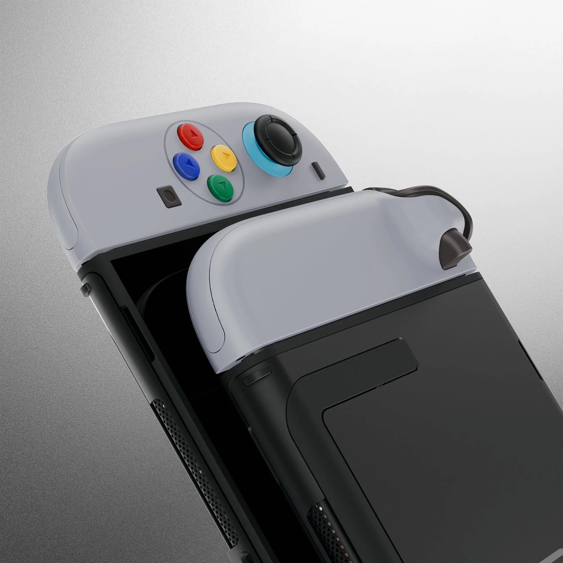 eXtremeRate DIY Replacement Full Set Shell Case with Buttons for Joycon 2 of Nintendo Switch 2 - Deluxe Version - SFC SNES Classic EU Style - Image 9