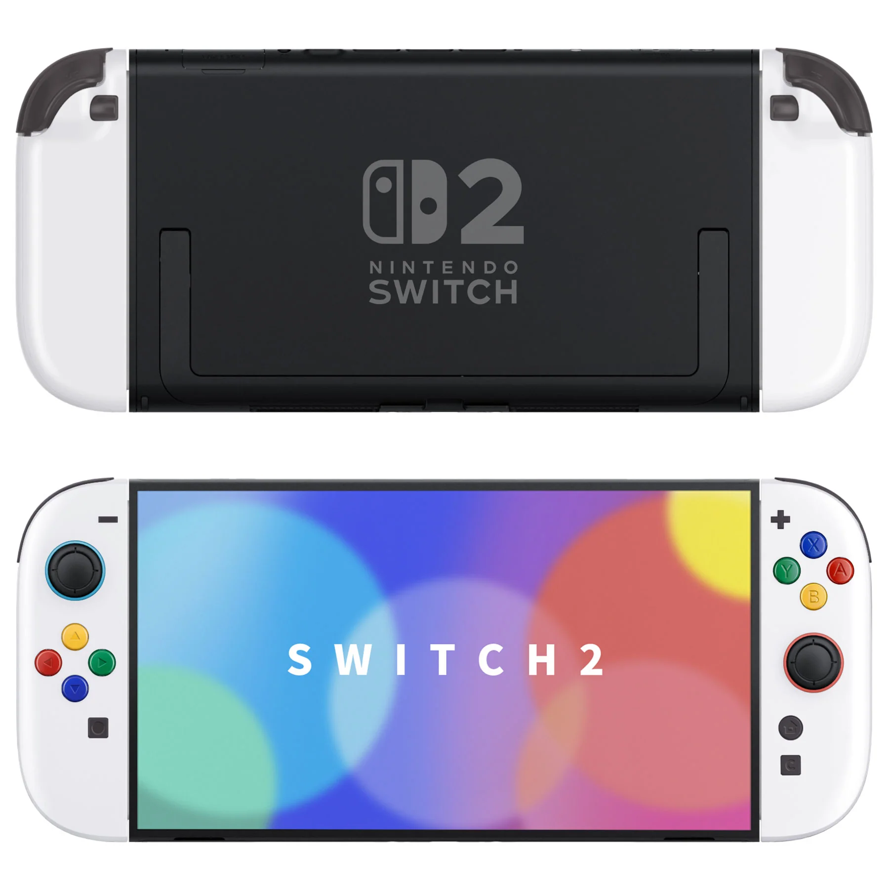 eXtremeRate DIY Replacement Full Set Shell Case with Buttons for Joycon 2 of Nintendo Switch 2 - Deluxe Version - White - Image 4