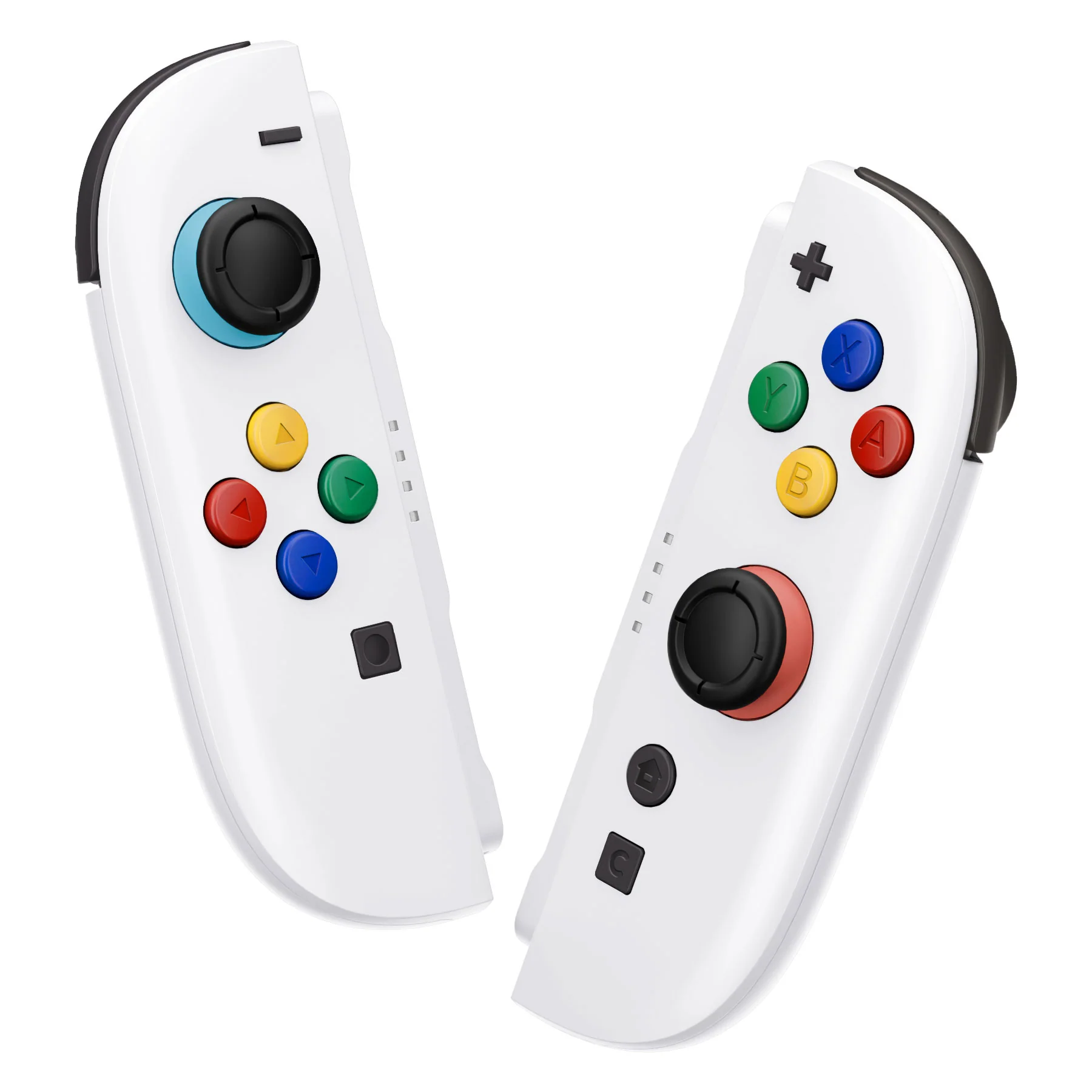 eXtremeRate DIY Replacement Full Set Shell Case with Buttons for Joycon 2 of Nintendo Switch 2 - Deluxe Version - White - Image 5