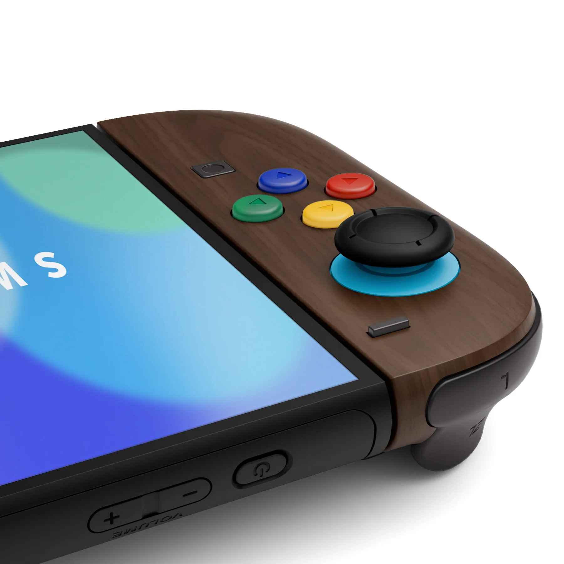 eXtremeRate DIY Replacement Full Set Shell Case with Buttons for Joycon 2 of Nintendo Switch 2 - Deluxe Version - Wood Grain - Image 6