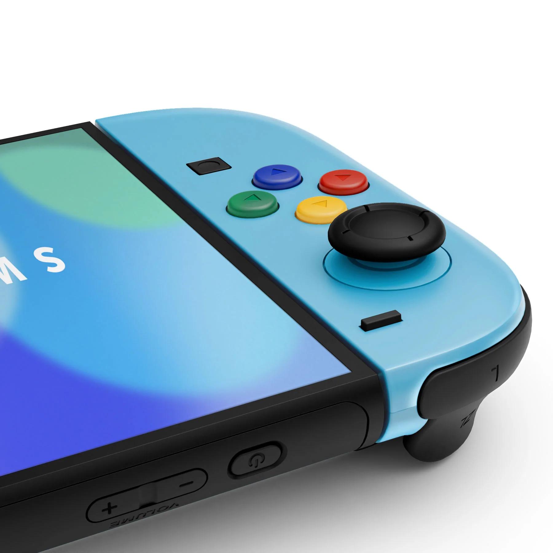 eXtremeRate DIY Replacement Full Set Shell Case with Buttons for Joycon 2 of Nintendo Switch 2 - Essence Version - Blue & Orange - Image 6