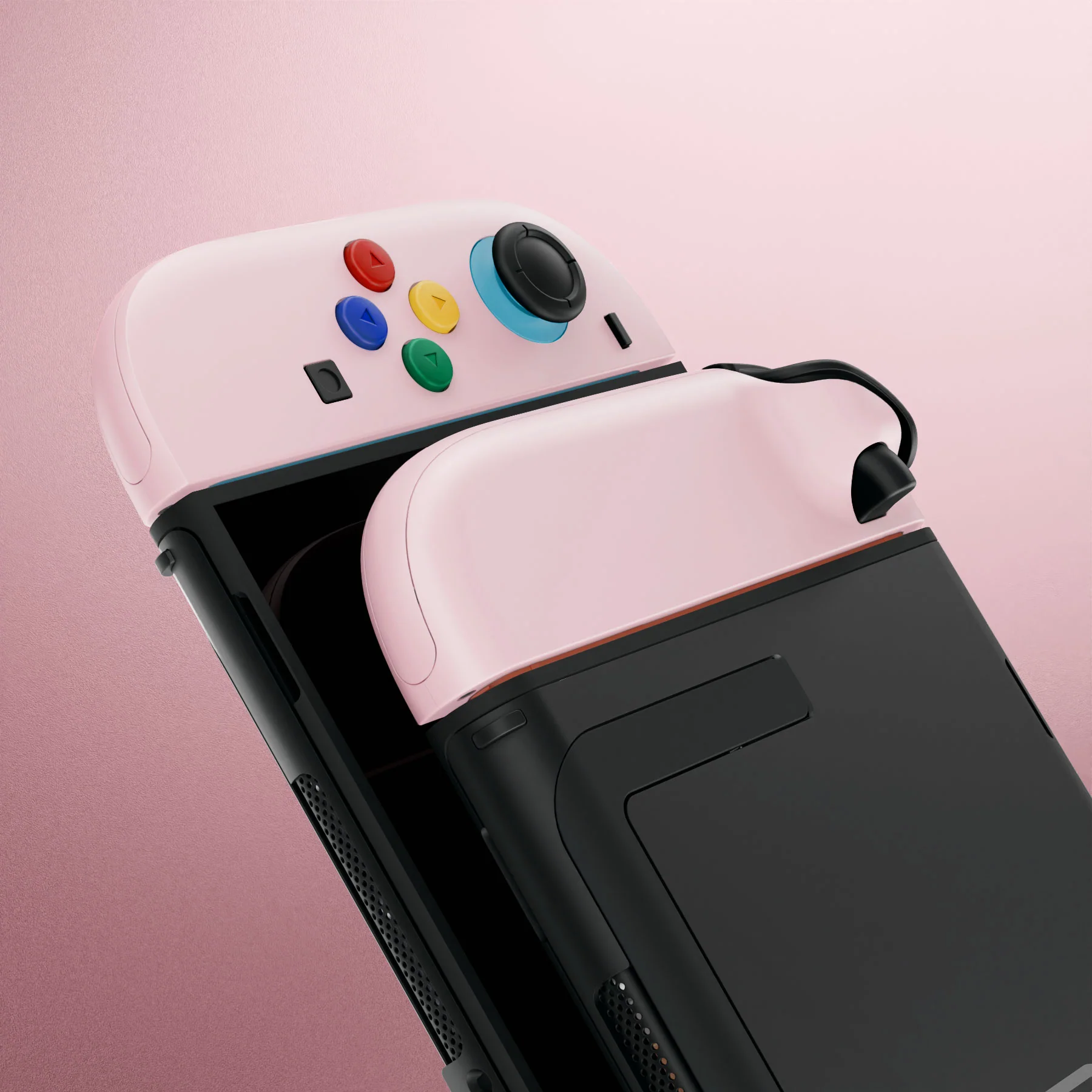 eXtremeRate DIY Replacement Full Set Shell Case with Buttons for Joycon 2 of Nintendo Switch 2 - Essence Version - Cherry Blossoms Pink - Image 10
