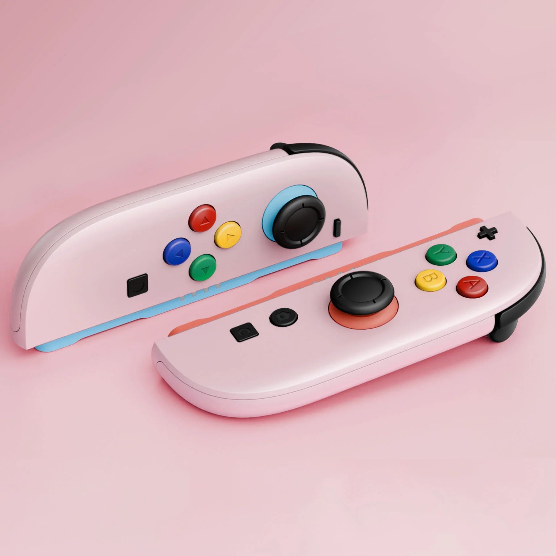 eXtremeRate DIY Replacement Full Set Shell Case with Buttons for Joycon 2 of Nintendo Switch 2 - Essence Version - Cherry Blossoms Pink - Image 9