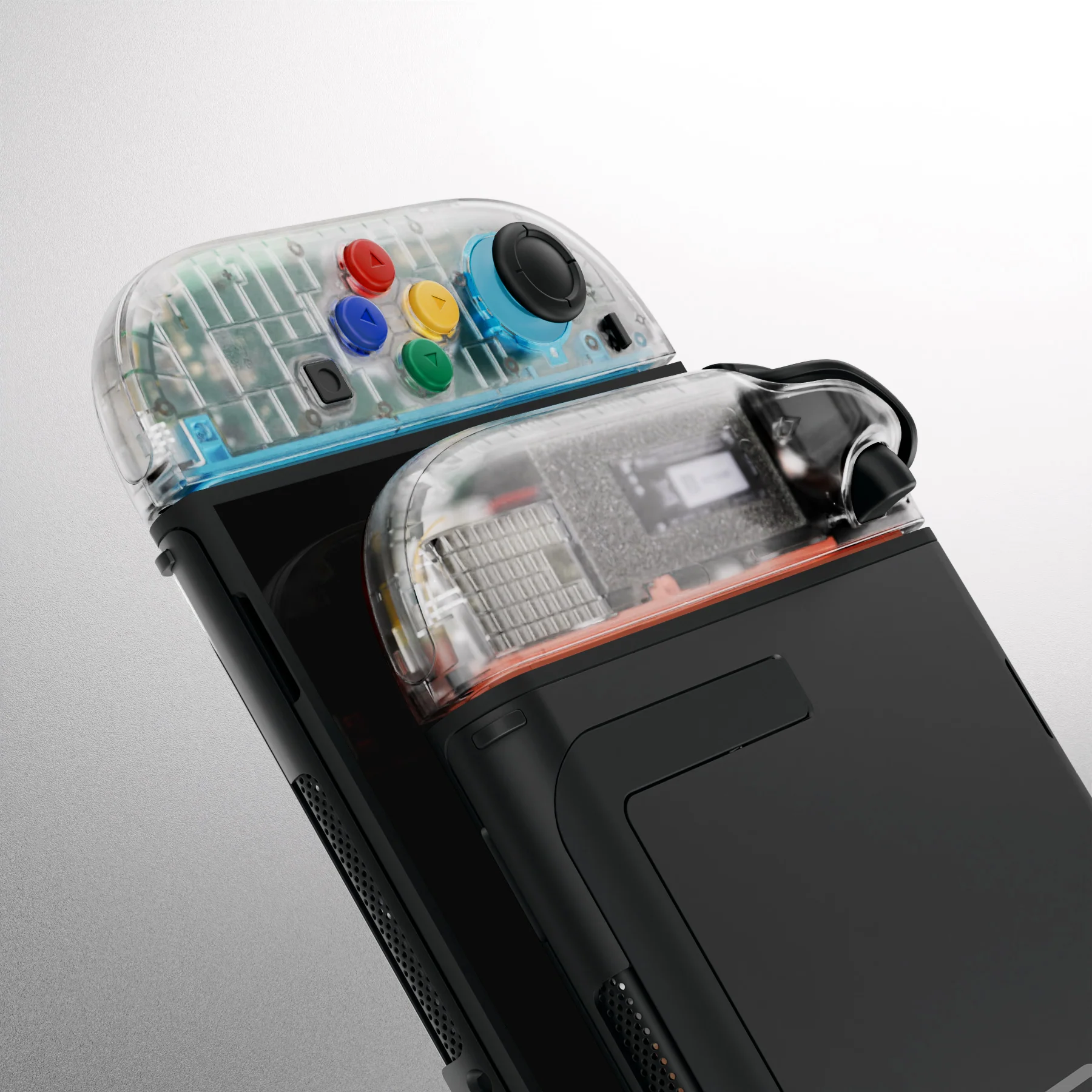 eXtremeRate DIY Replacement Full Set Shell Case with Buttons for Joycon 2 of Nintendo Switch 2 - Essence Version - Clear - Image 10