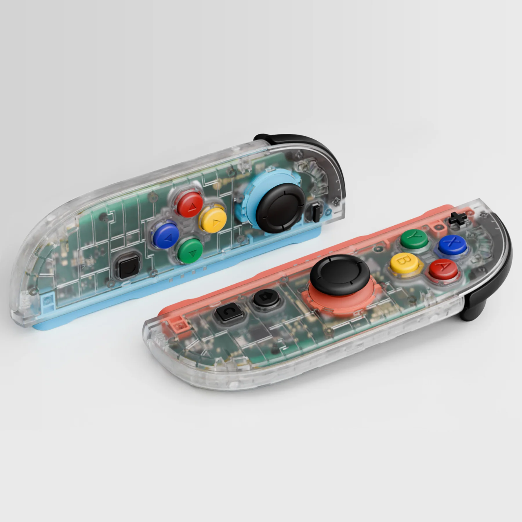 eXtremeRate DIY Replacement Full Set Shell Case with Buttons for Joycon 2 of Nintendo Switch 2 - Essence Version - Clear - Image 9