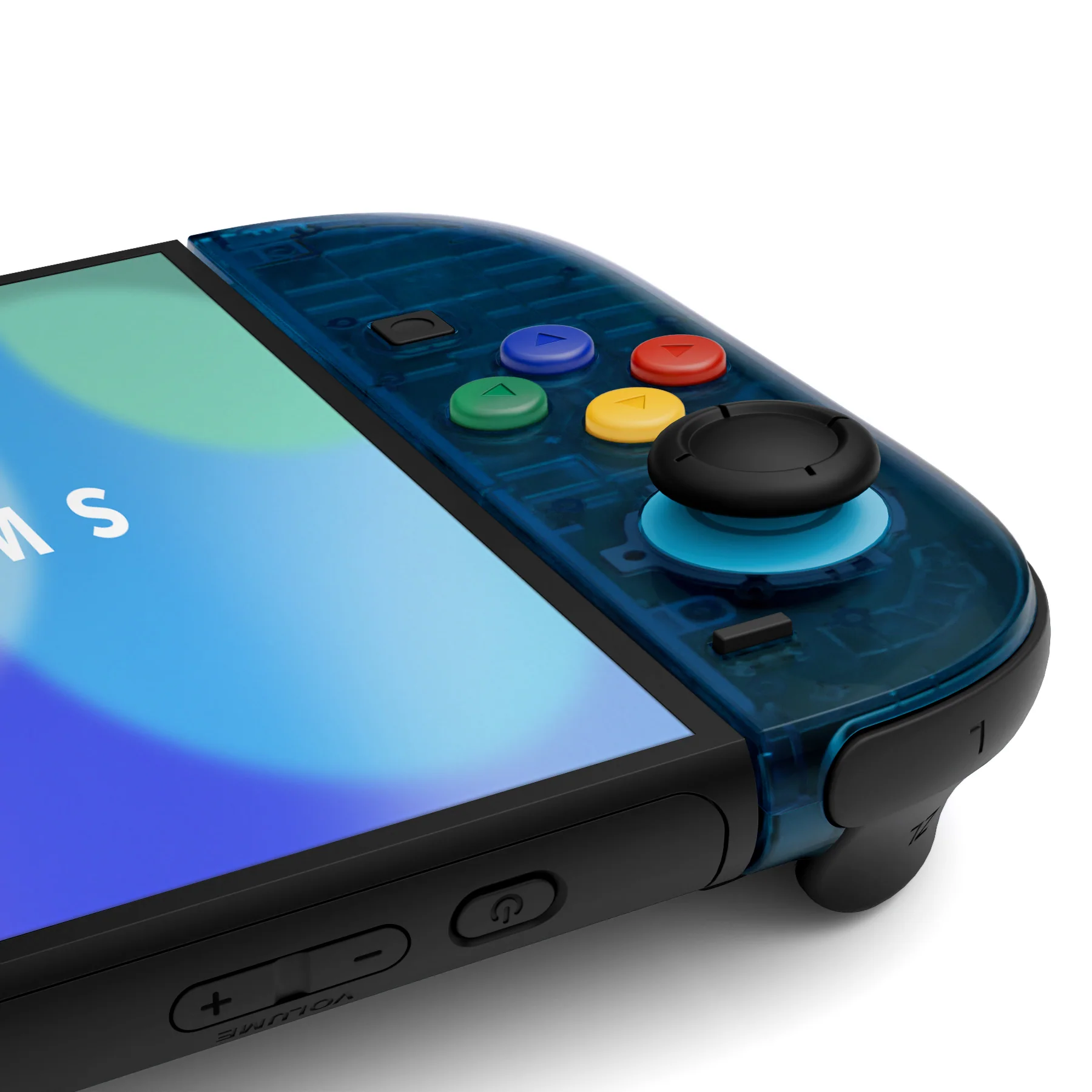 eXtremeRate DIY Replacement Full Set Shell Case with Buttons for Joycon 2 of Nintendo Switch 2 - Essence Version - Clear Blue - Image 7