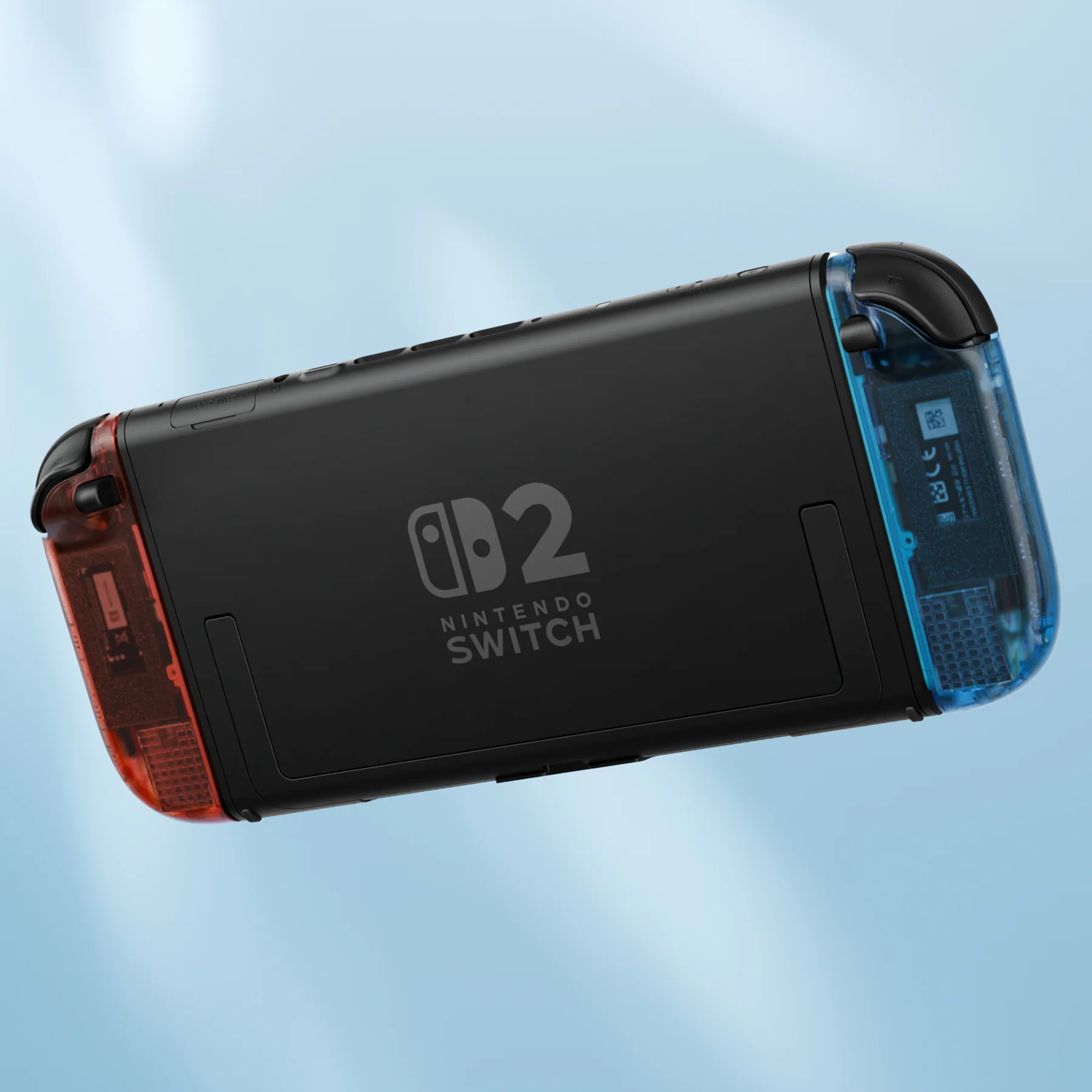 eXtremeRate DIY Replacement Full Set Shell Case with Buttons for Joycon 2 of Nintendo Switch 2 - Essence Version - Clear Blue & Orange - Image 10