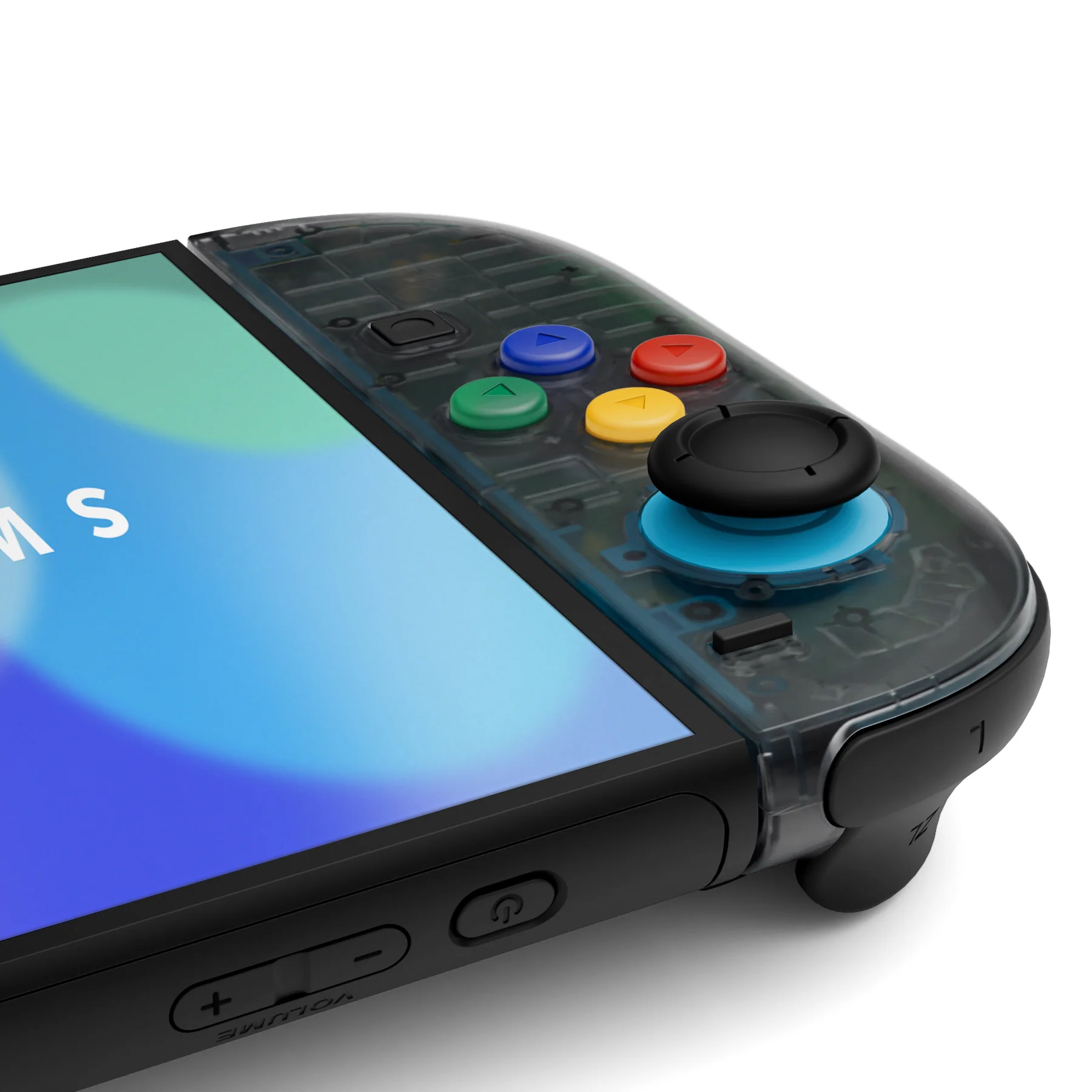 eXtremeRate DIY Replacement Full Set Shell Case with Buttons for Joycon 2 of Nintendo Switch 2 - Essence Version - Clear Slate Black - Image 7