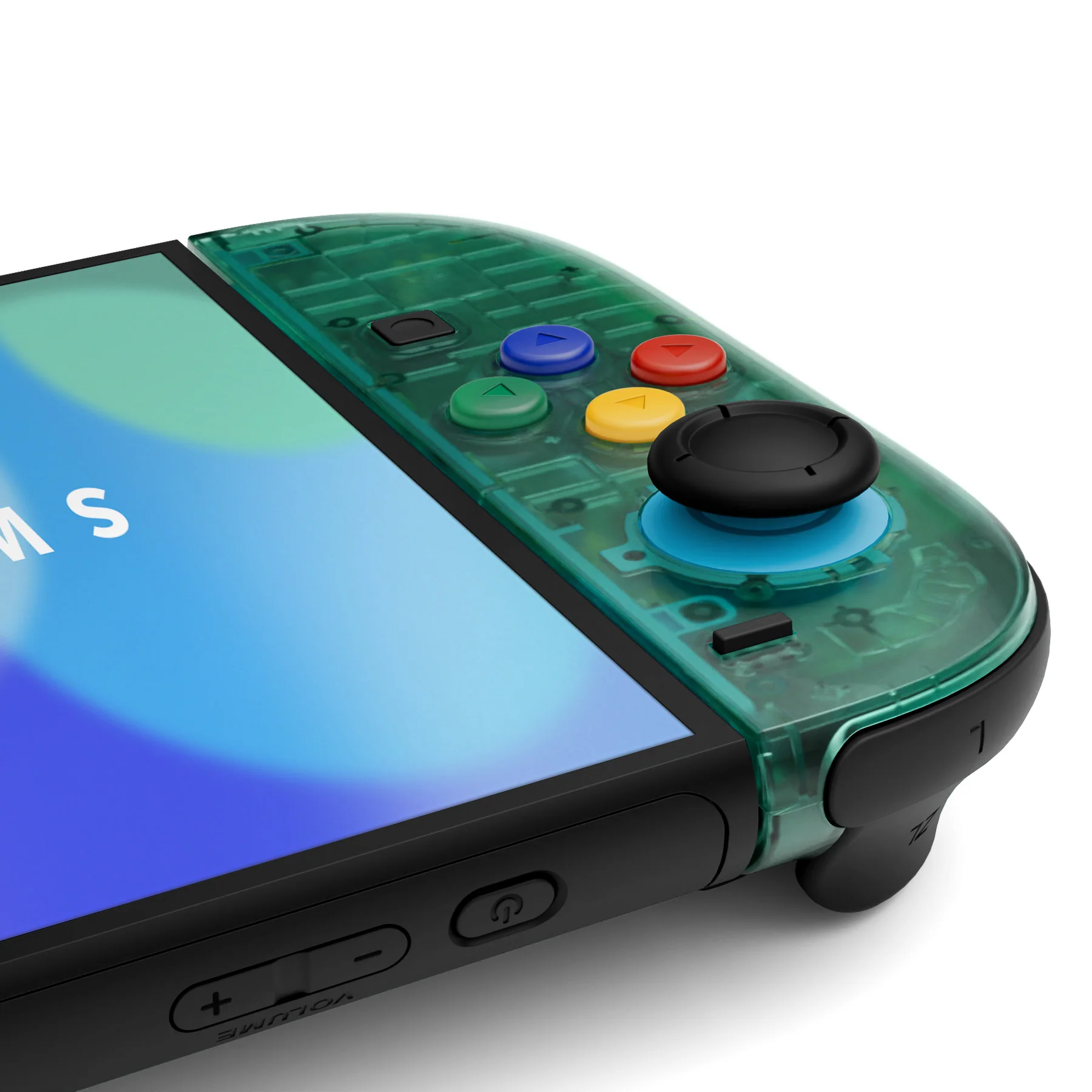 eXtremeRate DIY Replacement Full Set Shell Case with Buttons for Joycon 2 of Nintendo Switch 2 - Essence Version - Emerald Green - Image 7