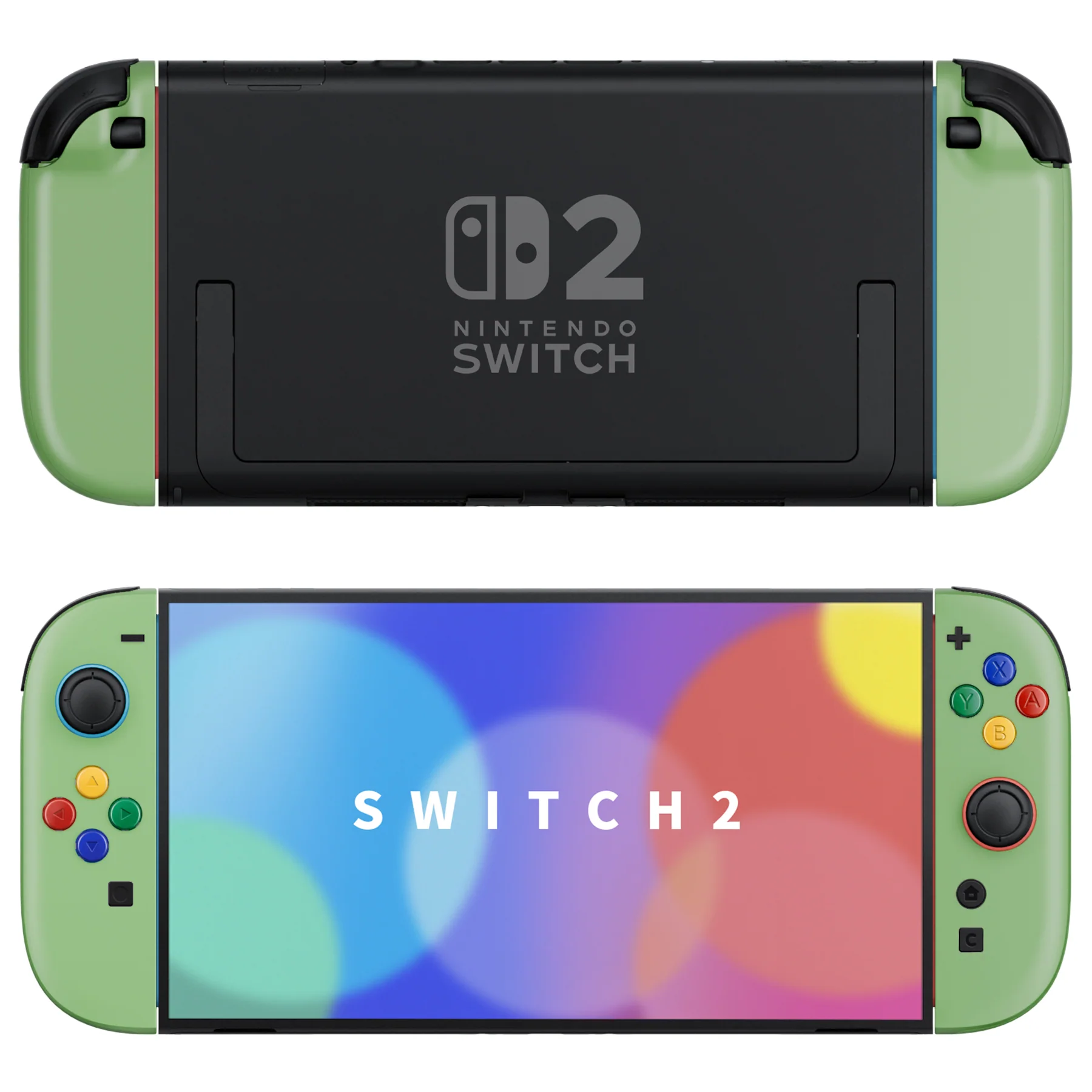 eXtremeRate DIY Replacement Full Set Shell Case with Buttons for Joycon 2 of Nintendo Switch 2 - Essence Version - Matcha Green - Image 4