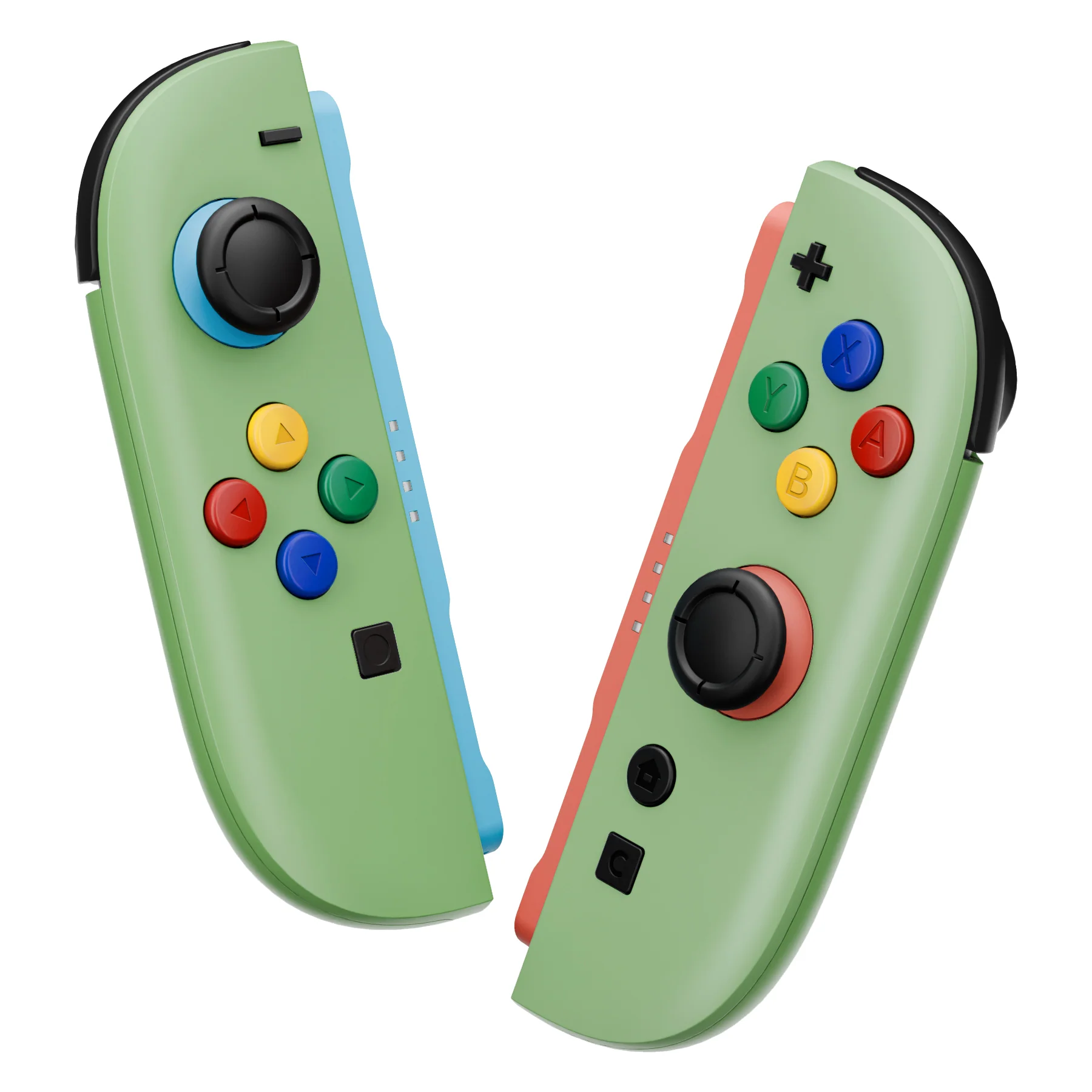 eXtremeRate DIY Replacement Full Set Shell Case with Buttons for Joycon 2 of Nintendo Switch 2 - Essence Version - Matcha Green - Image 5