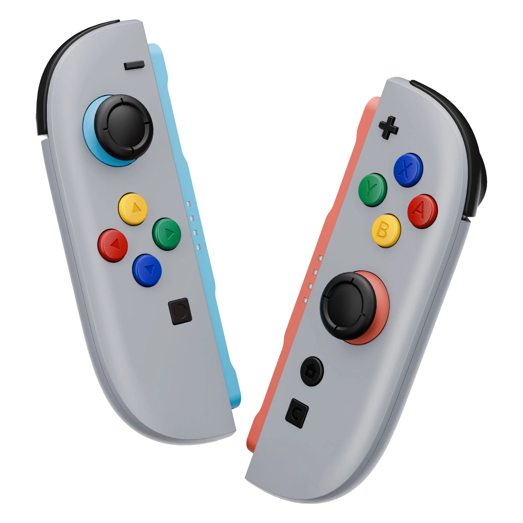 eXtremeRate DIY Replacement Full Set Shell Case with Buttons for Joycon 2 of Nintendo Switch 2 - Essence Version - New Hope Gray - Image 5