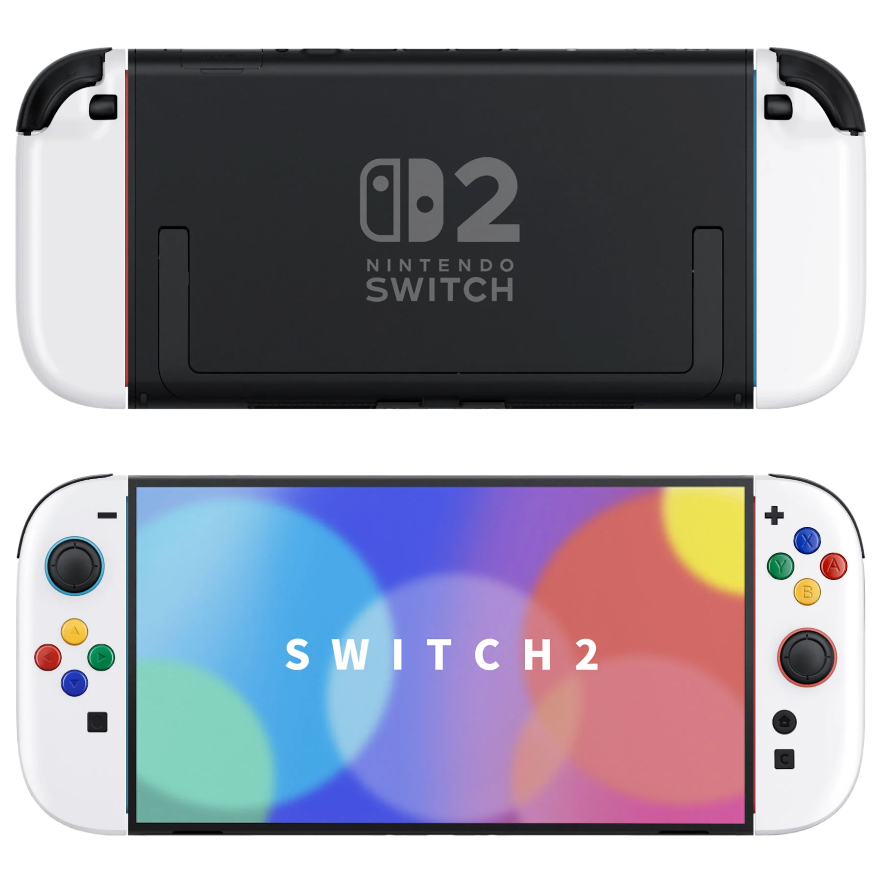 eXtremeRate DIY Replacement Full Set Shell Case with Buttons for Joycon 2 of Nintendo Switch 2 - Essence Version - White - Image 4