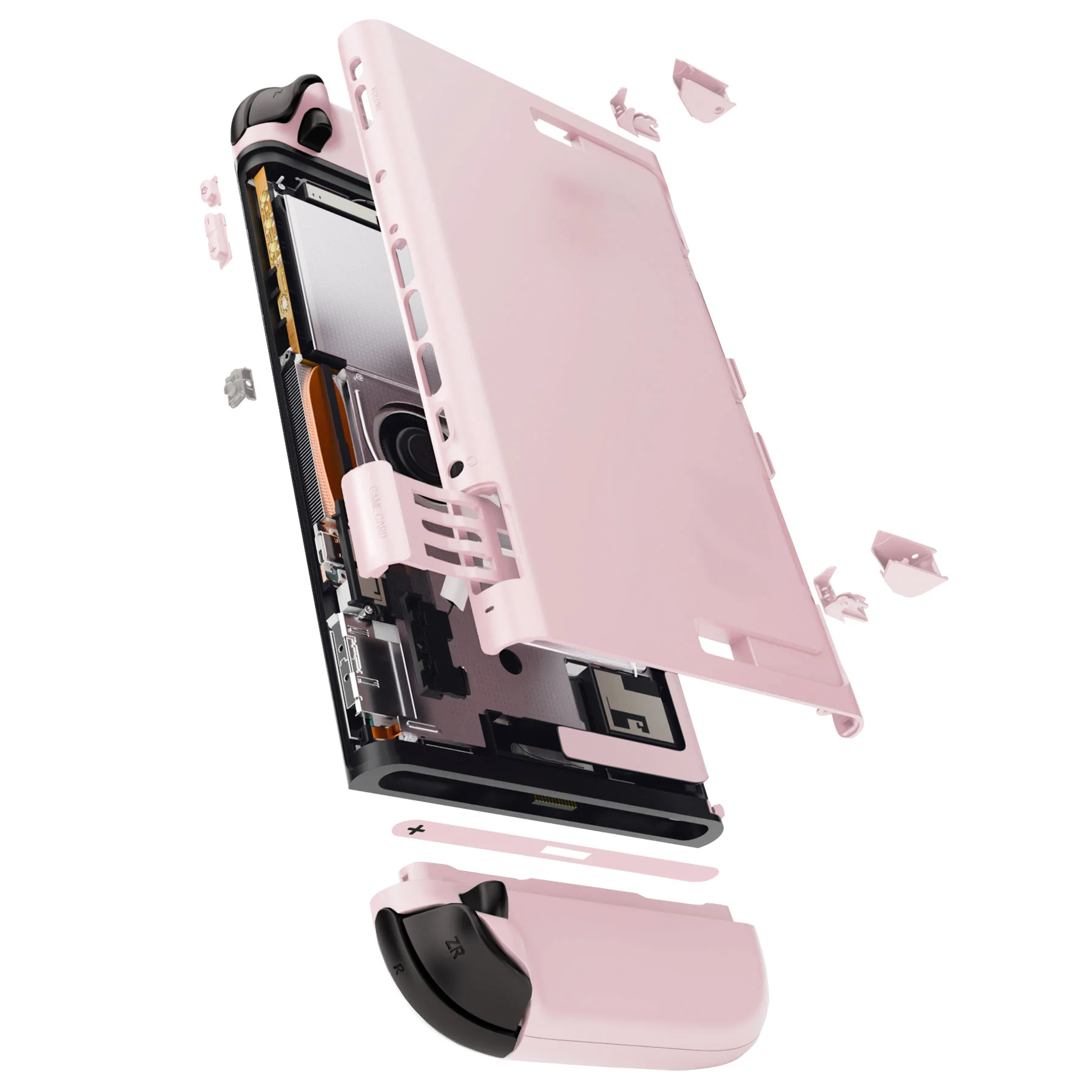 eXtremeRate DIY Replacement Full Set Shells with Buttons for Nintendo Switch 2 - Deluxe Version - Cherry Blossoms Pink - Image 12