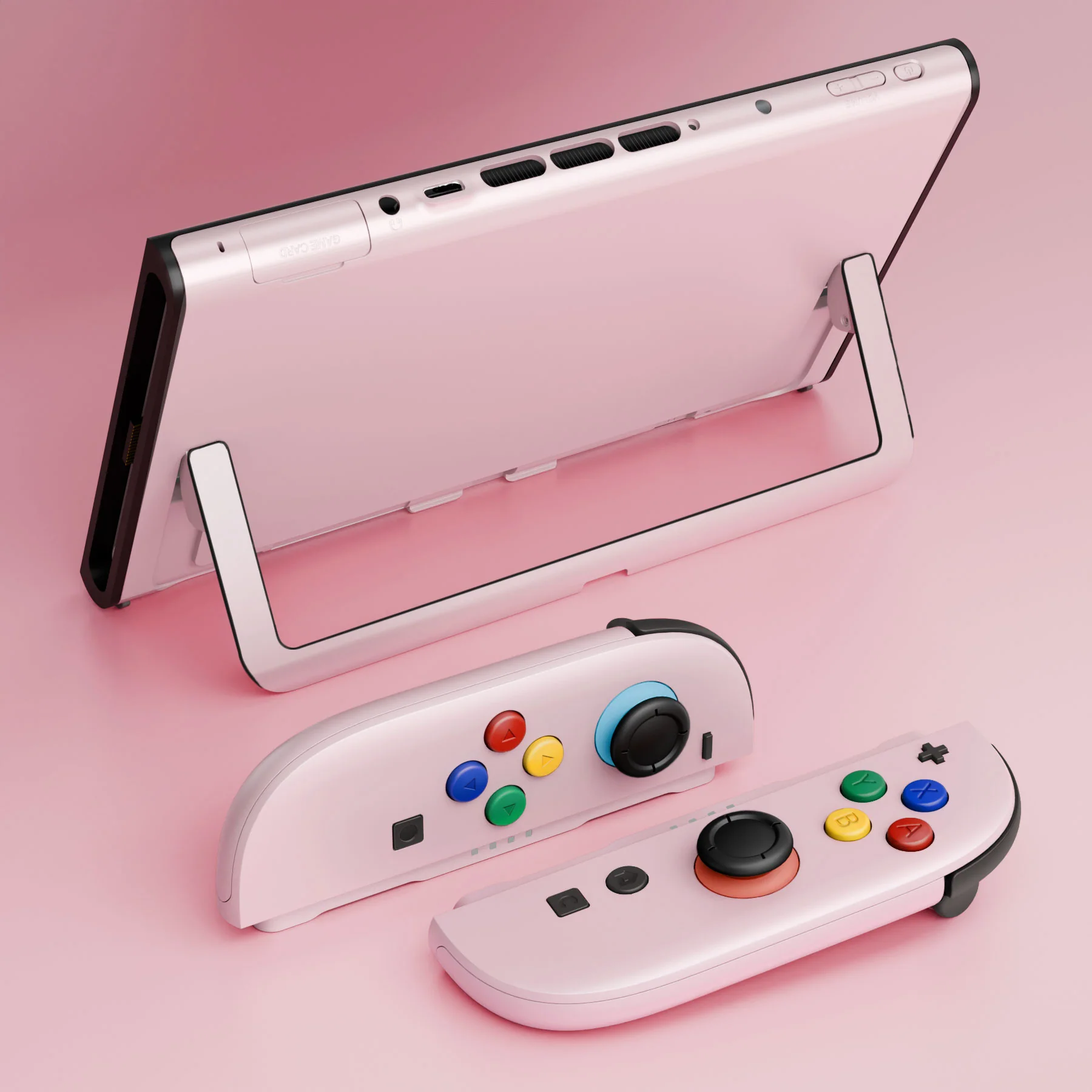 eXtremeRate DIY Replacement Full Set Shells with Buttons for Nintendo Switch 2 - Deluxe Version - Cherry Blossoms Pink - Image 13
