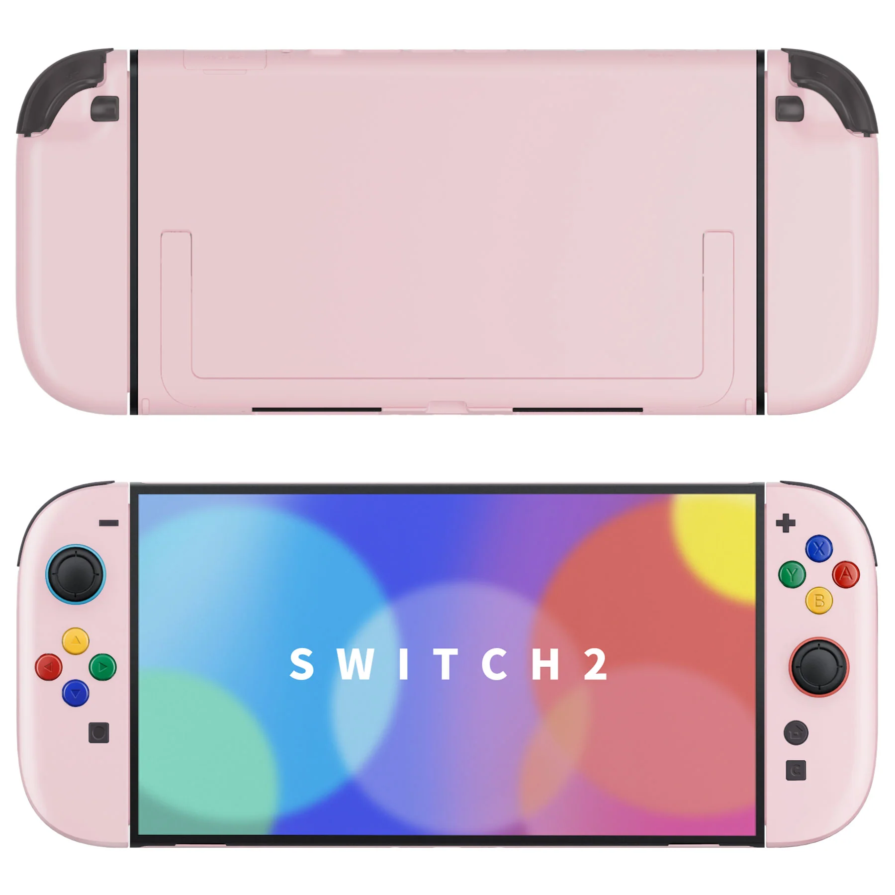 eXtremeRate DIY Replacement Full Set Shells with Buttons for Nintendo Switch 2 - Deluxe Version - Cherry Blossoms Pink - Image 4