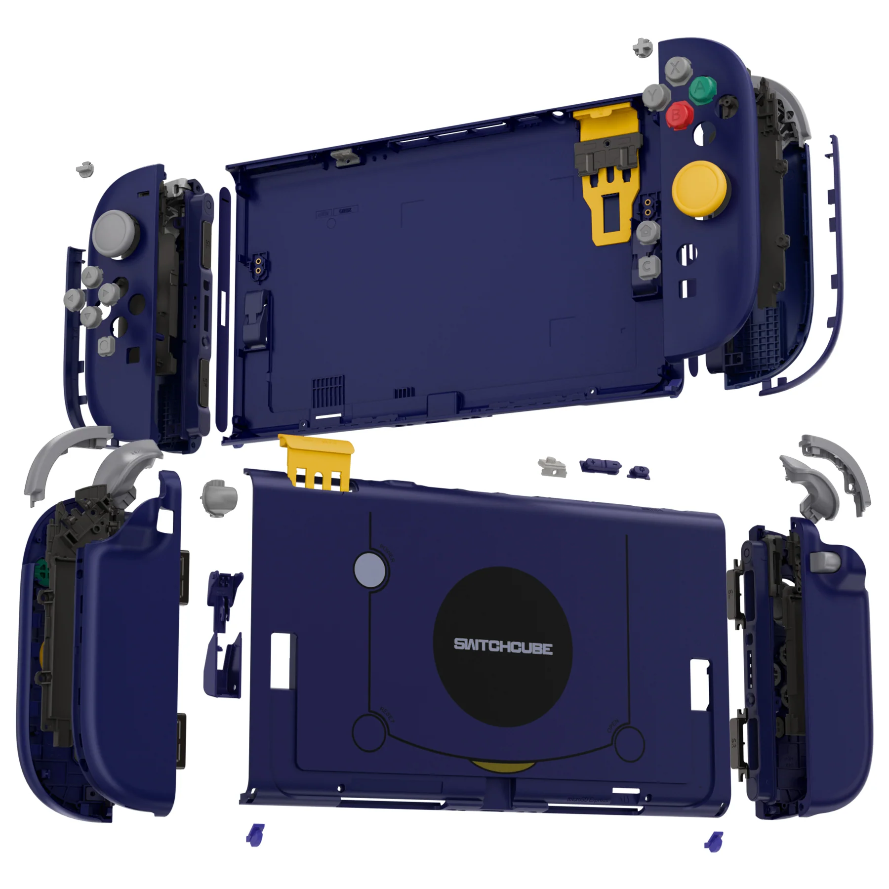 eXtremeRate DIY Replacement Full Set Shells with Buttons for Nintendo Switch 2 - Deluxe Version - Classic SwitchCube Style - Image 5