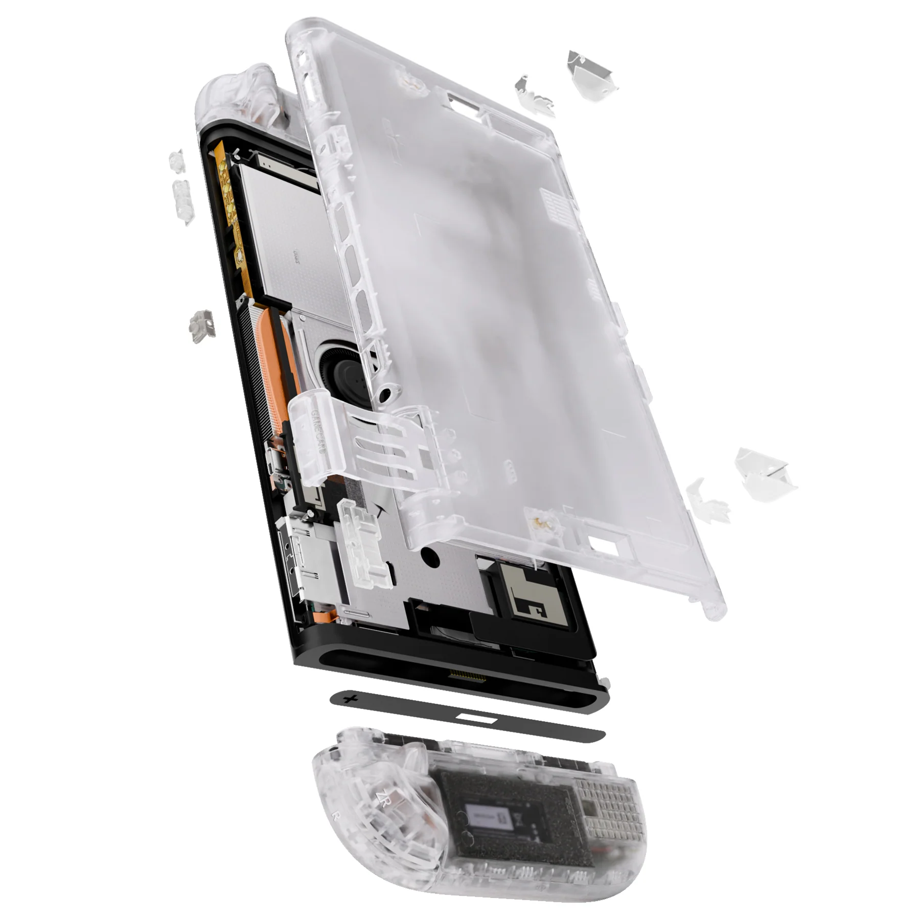 eXtremeRate DIY Replacement Full Set Shells with Buttons for Nintendo Switch 2 - Deluxe Version - Clear - Image 12