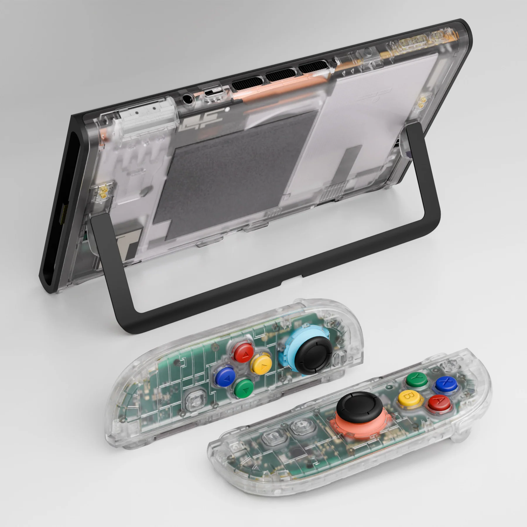 eXtremeRate DIY Replacement Full Set Shells with Buttons for Nintendo Switch 2 - Deluxe Version - Clear - Image 13