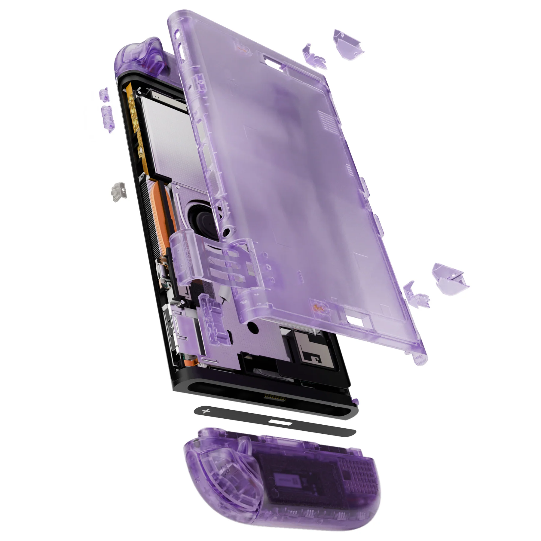 eXtremeRate DIY Replacement Full Set Shells with Buttons for Nintendo Switch 2 - Deluxe Version - Clear Atomic Purple - Image 12
