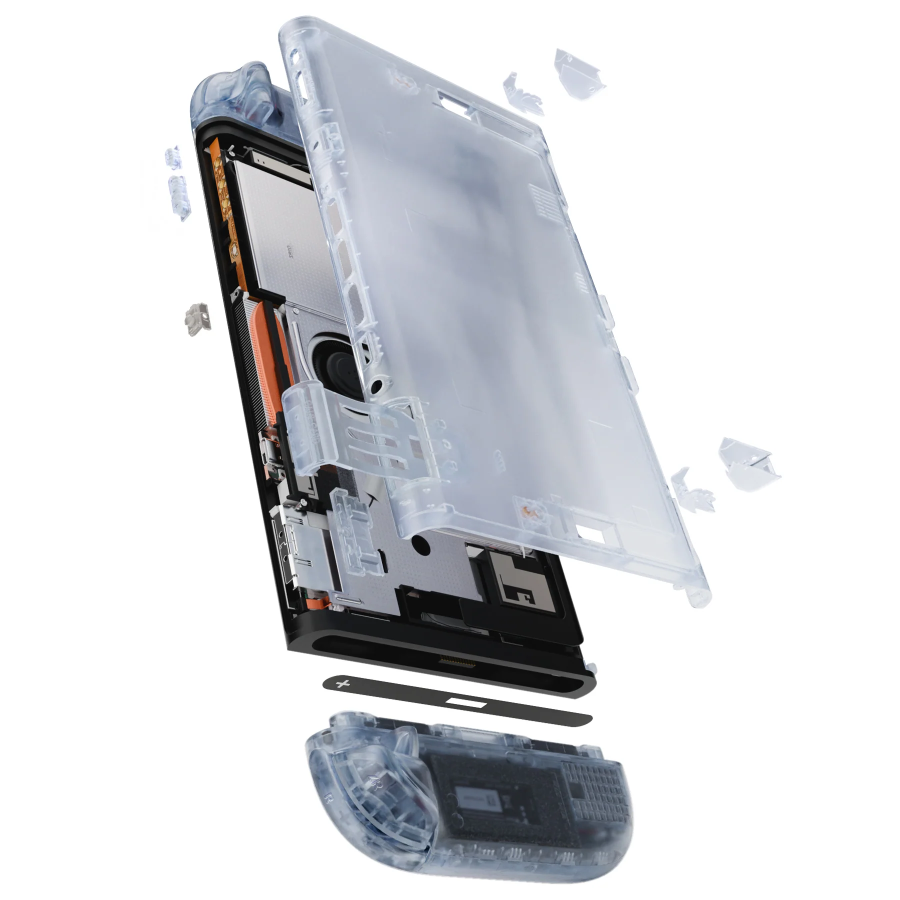 eXtremeRate DIY Replacement Full Set Shells with Buttons for Nintendo Switch 2 - Deluxe Version - Clear Glacier Blue - Image 12