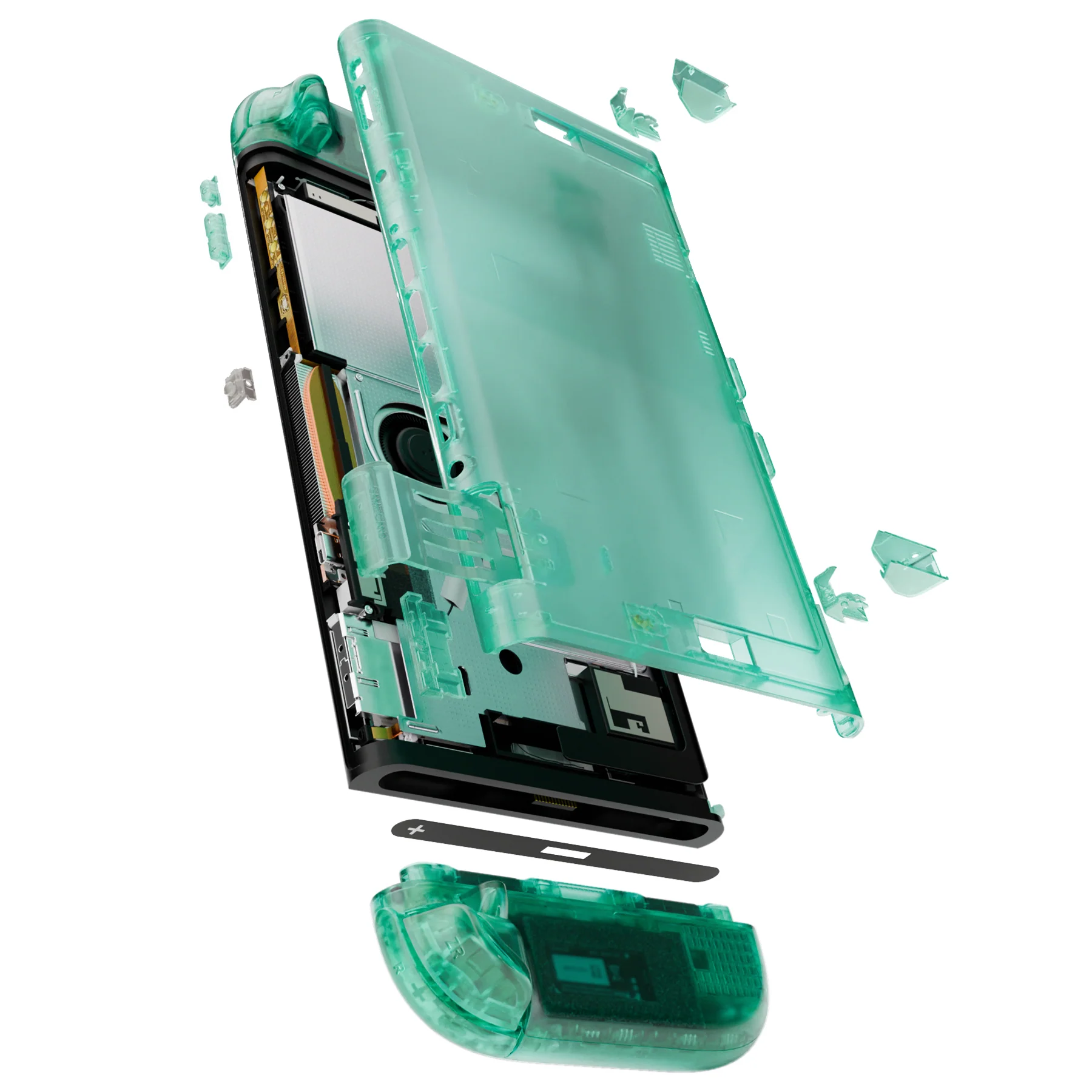 eXtremeRate DIY Replacement Full Set Shells with Buttons for Nintendo Switch 2 - Deluxe Version - Emerald Green - Image 12