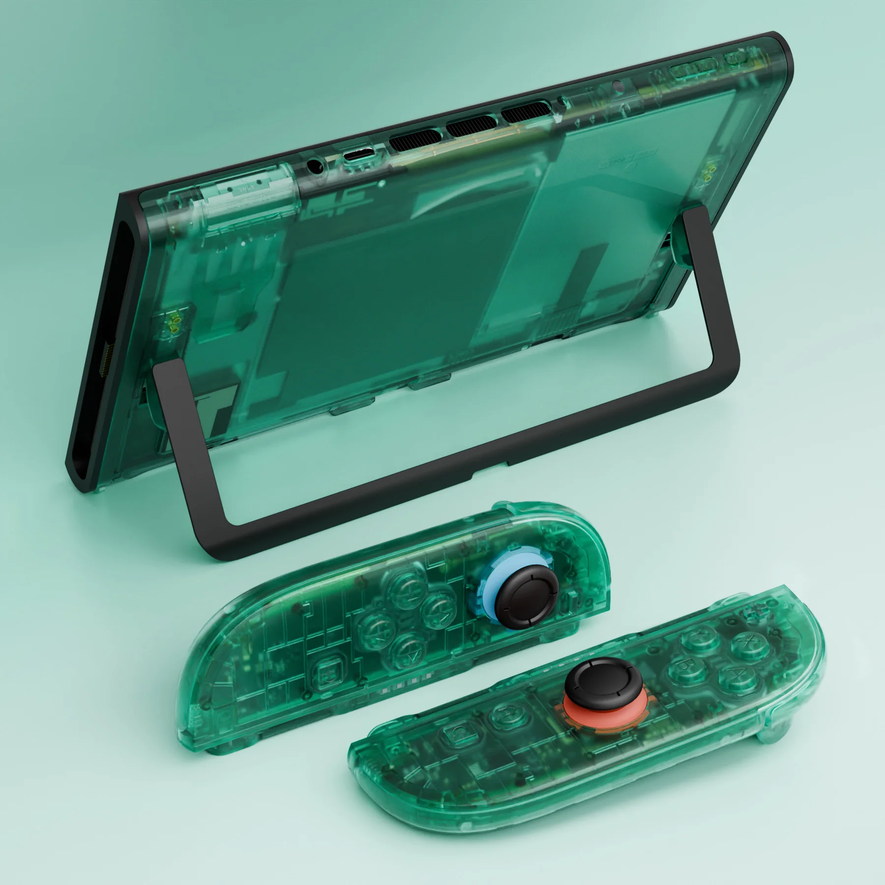 eXtremeRate DIY Replacement Full Set Shells with Buttons for Nintendo Switch 2 - Deluxe Version - Emerald Green - Image 13